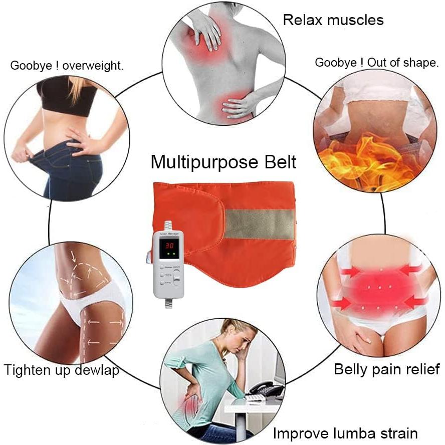 Cinturón Masajeador Eléctrico V ddhoger con Calor y Vibración