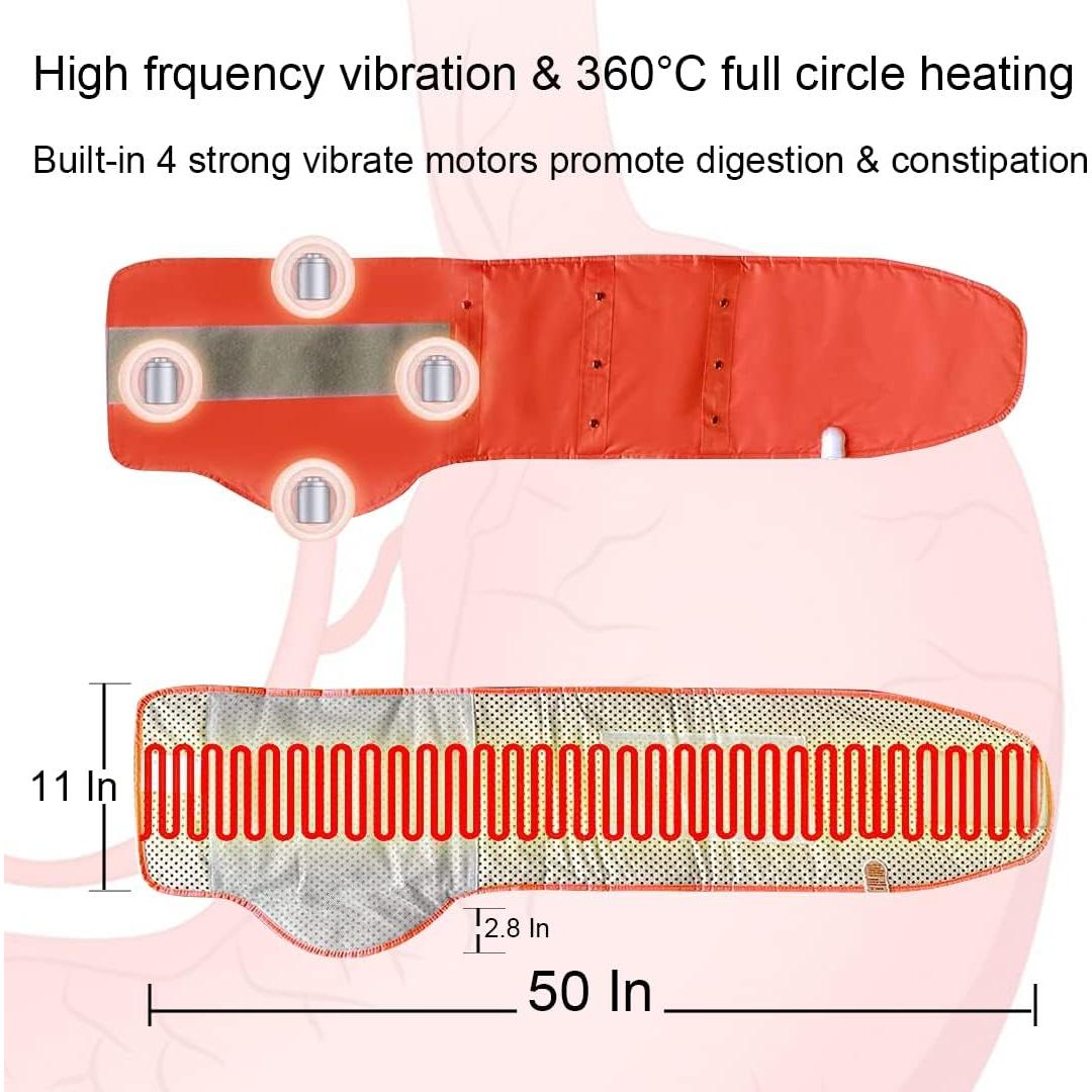 Cinturón Masajeador Eléctrico V ddhoger con Calor y Vibración
