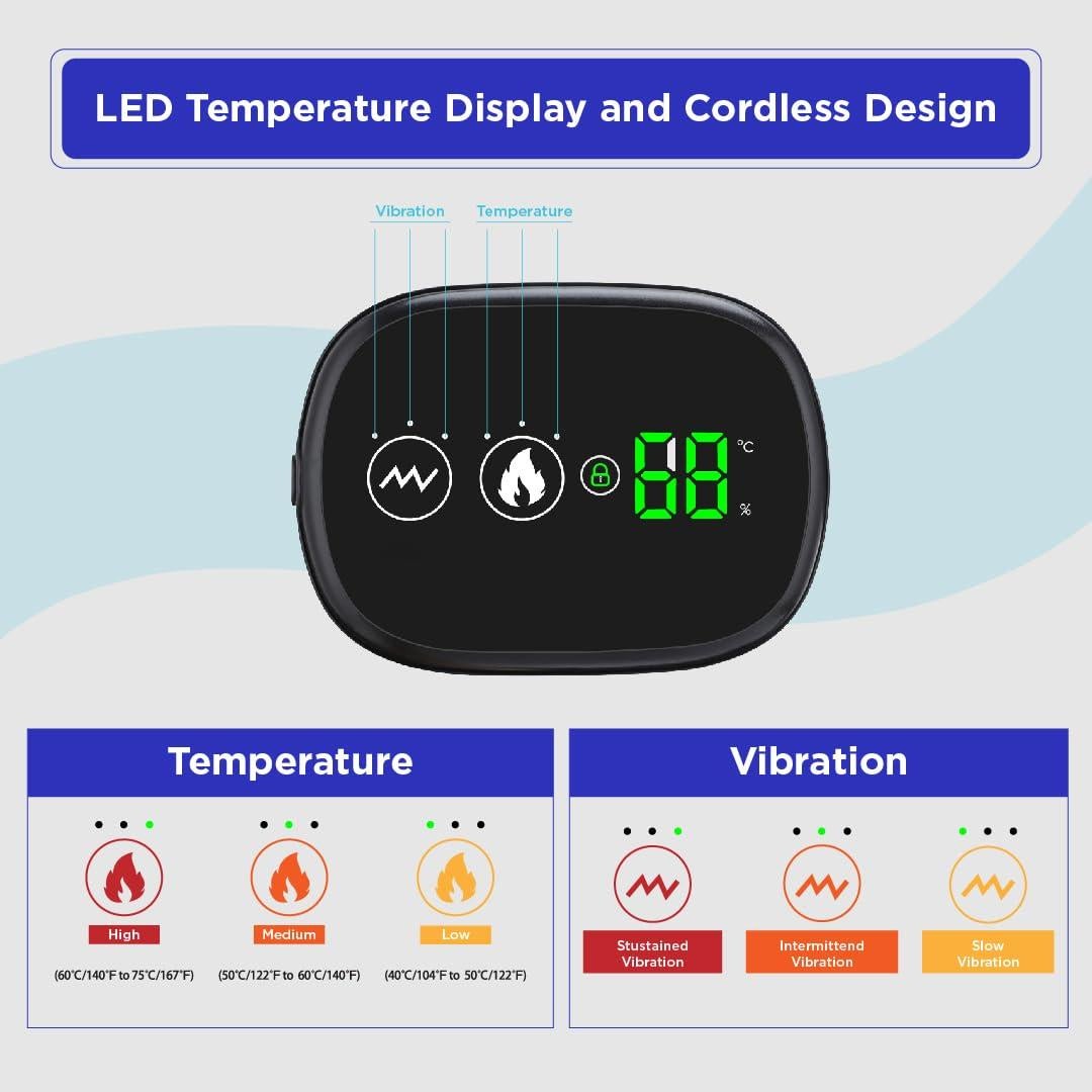 Masajeadora de Hombro Inalámbrica CHILLORA con Calor y Vibración