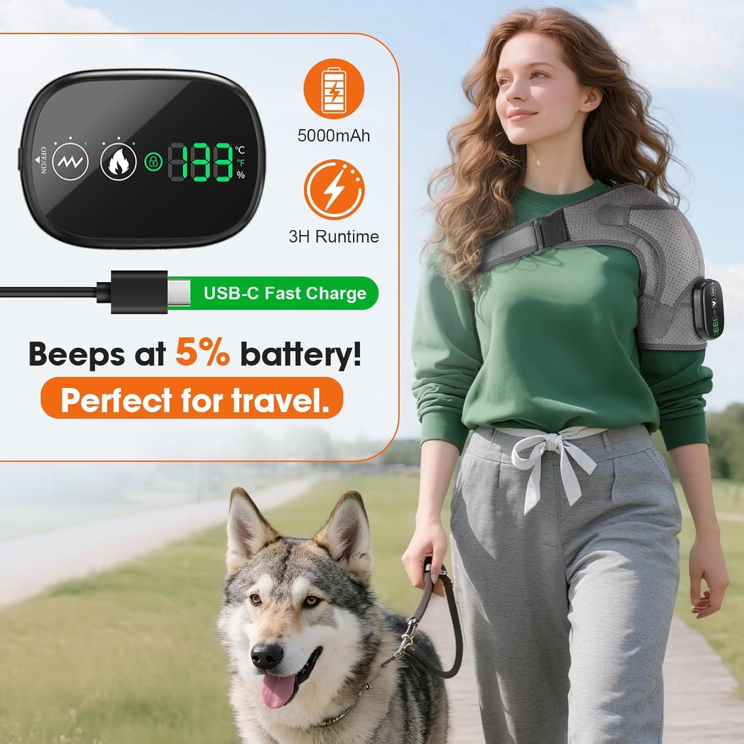 Almohadilla Térmica Inalámbrica WOLOYHEATIE para Hombros