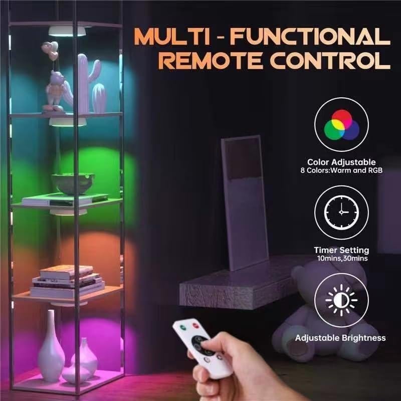 Luces LED Puck Lightbiz RGB 5 Piezas con Sensor Movimiento