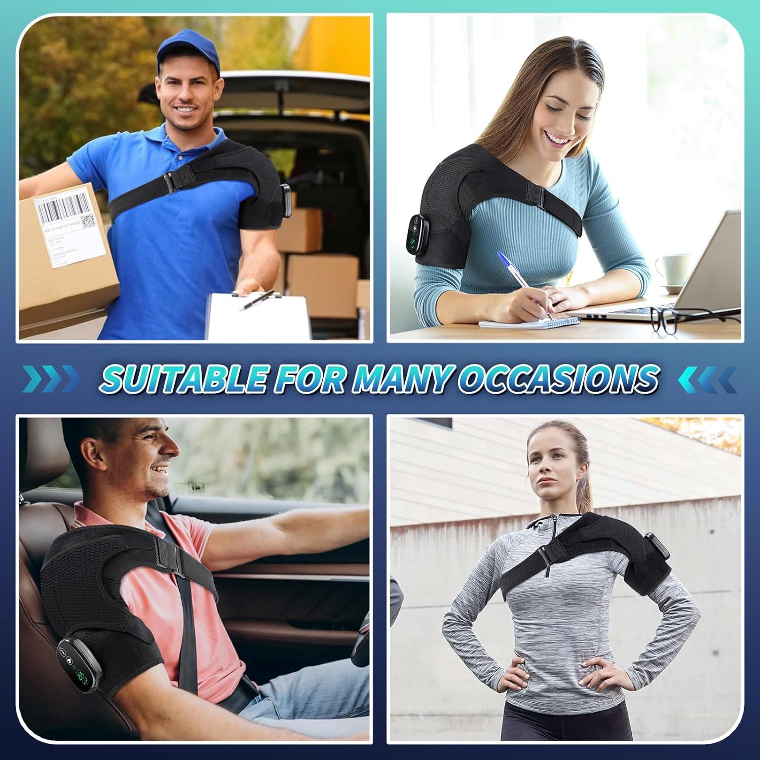 Almohadilla Térmica Inalámbrica Yincook para Hombros con Vibración