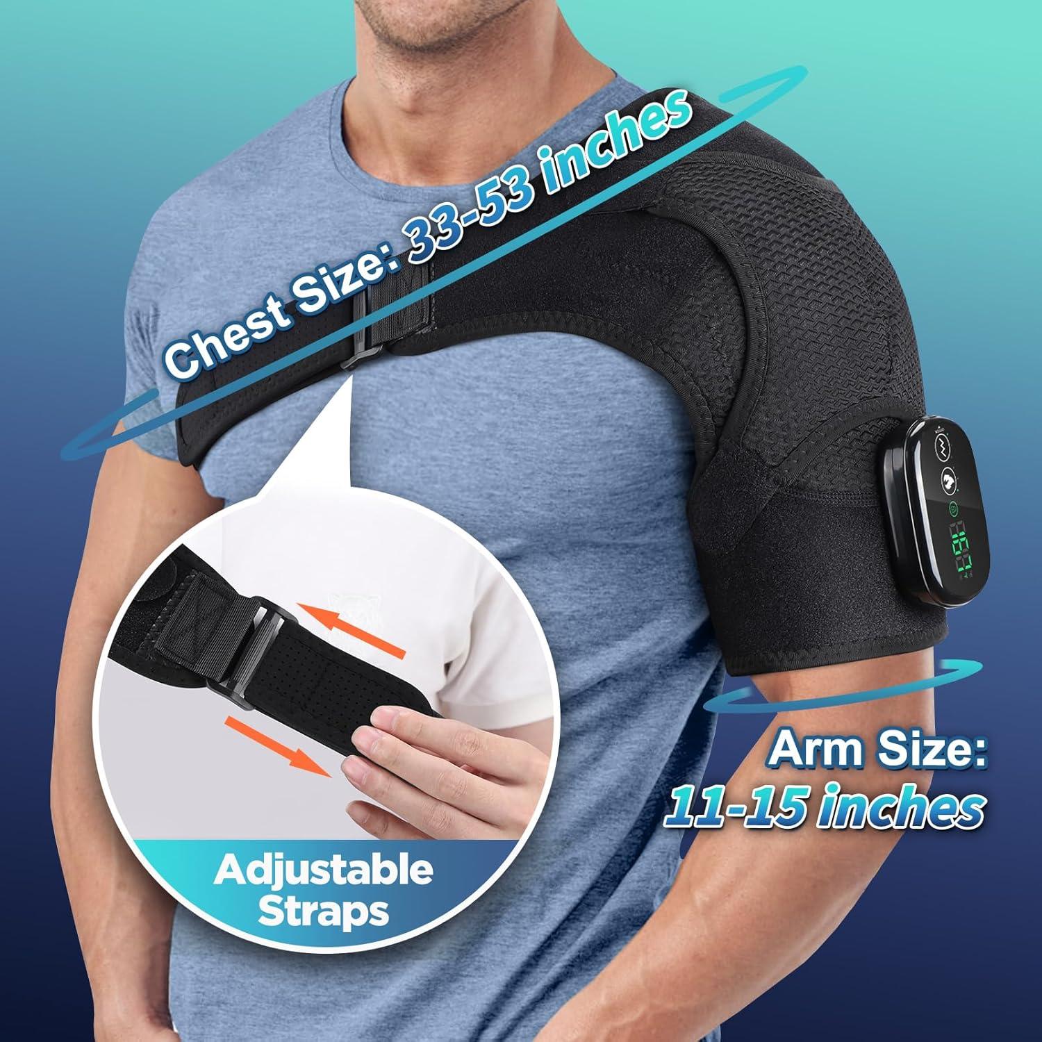 Almohadilla Térmica Inalámbrica Yincook para Hombros con Vibración