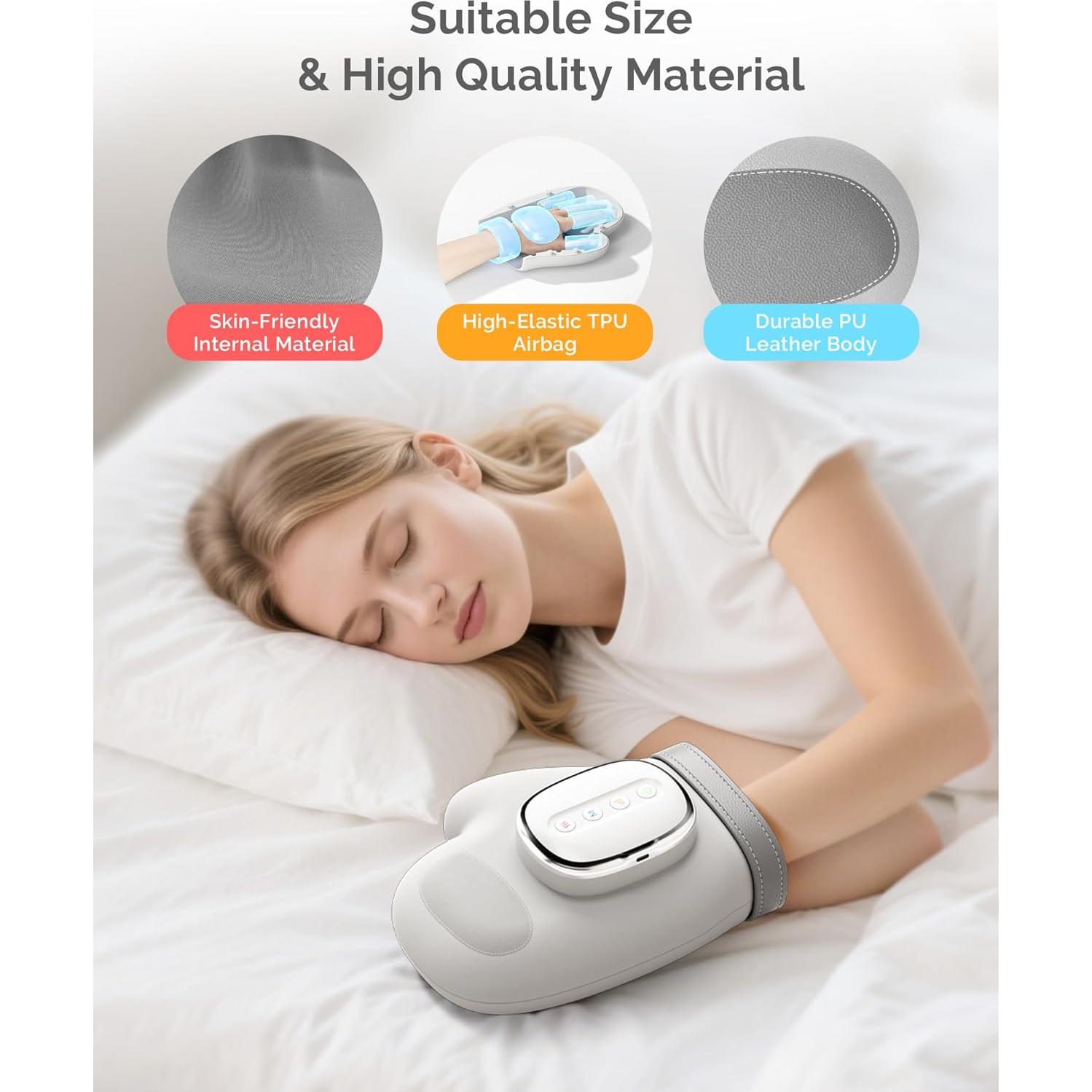 Masajeador de Mano AIRSEE con Calor y Compresión 3 Modos