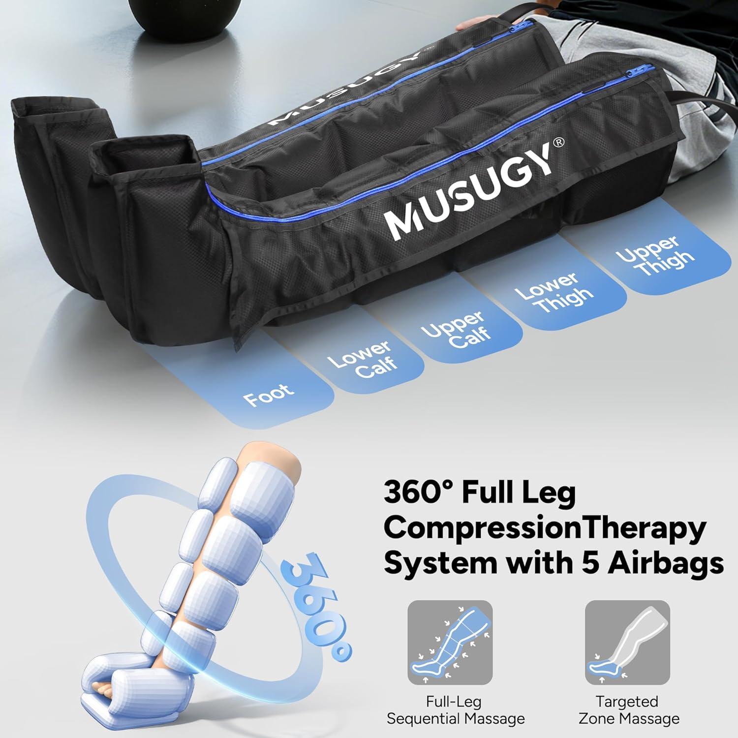 Botas de Compresión MUSUGY para Piernas - Recuperación Rápida