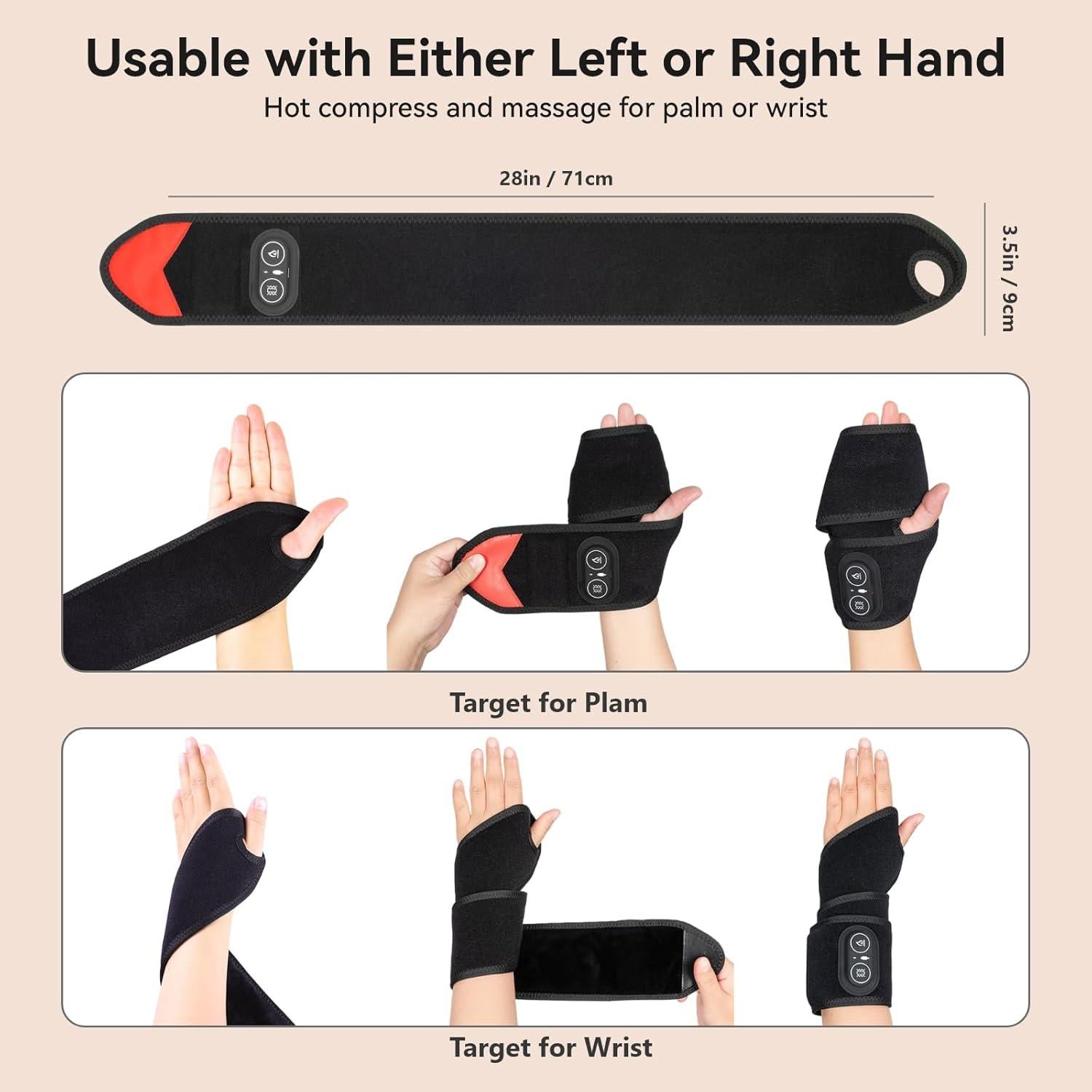 Almohadilla Térmica Inalámbrica Carecomfi para Muñeca 3000mAh