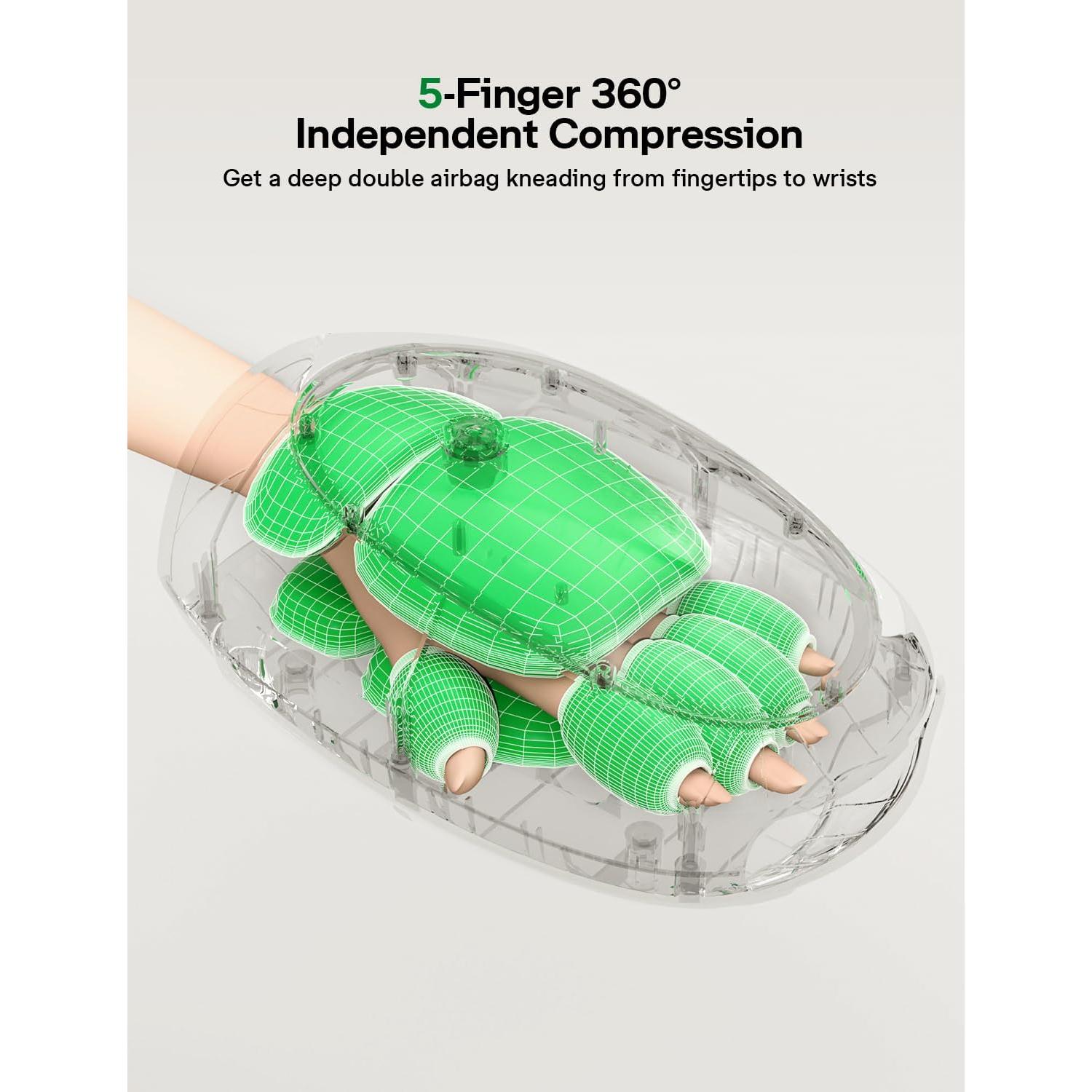 Masajeador de Manos Medisana con Calor y Compresión 6 Modos