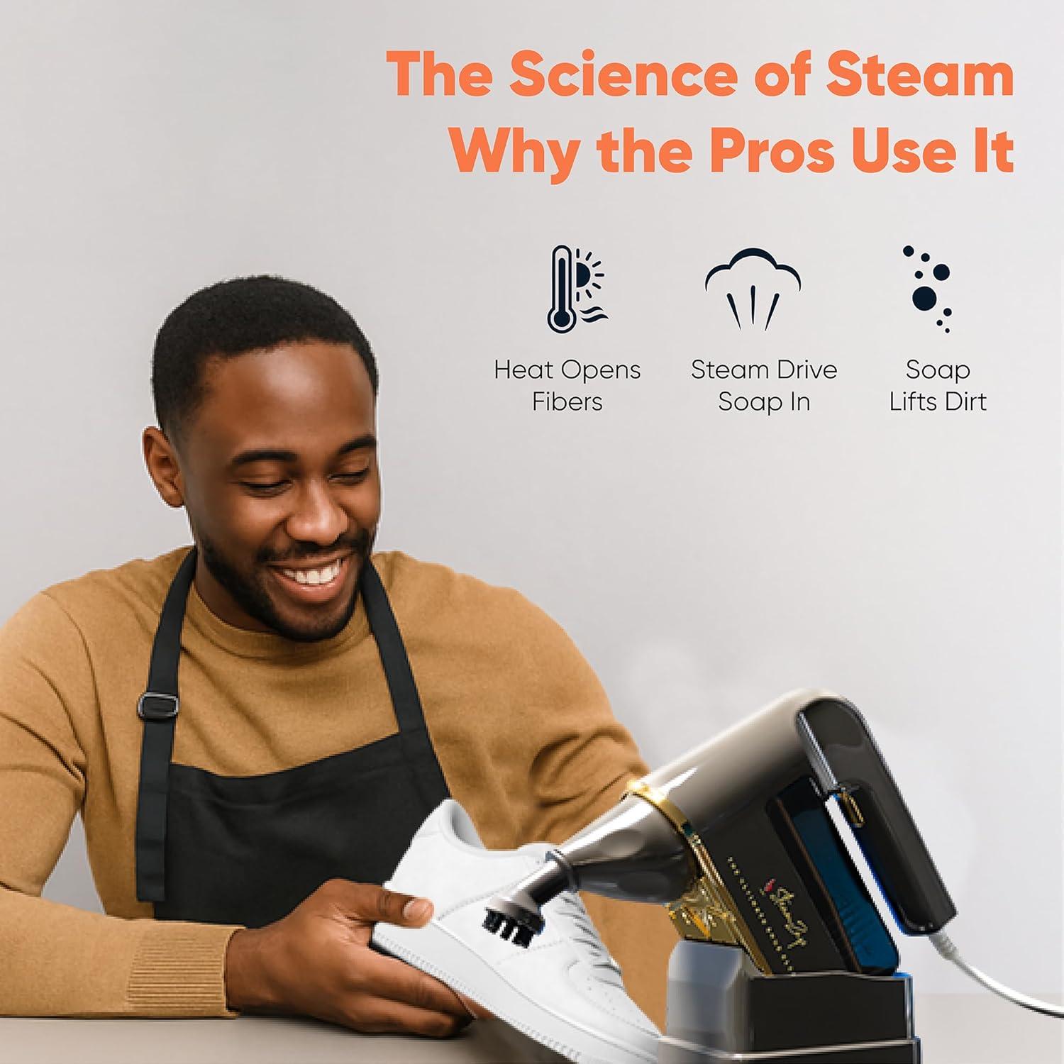 Limpiador de Vapor SteamZap para Zapatillas - 5 Accesorios