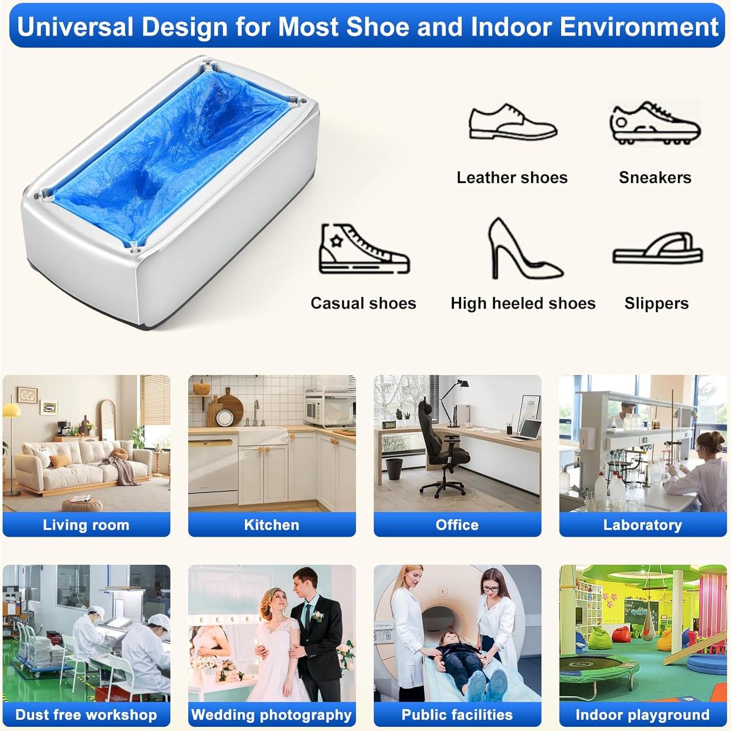 Dispensador automático de cubiertas para zapatos LYSHIYI - 200 piezas