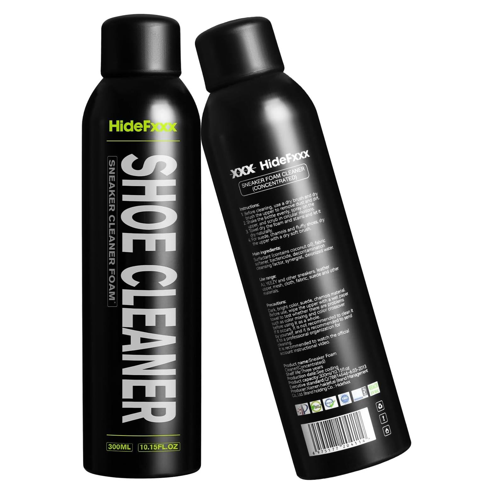 Limpiador de Zapatos Spray 300ml Multiusos para Cuero y Lona