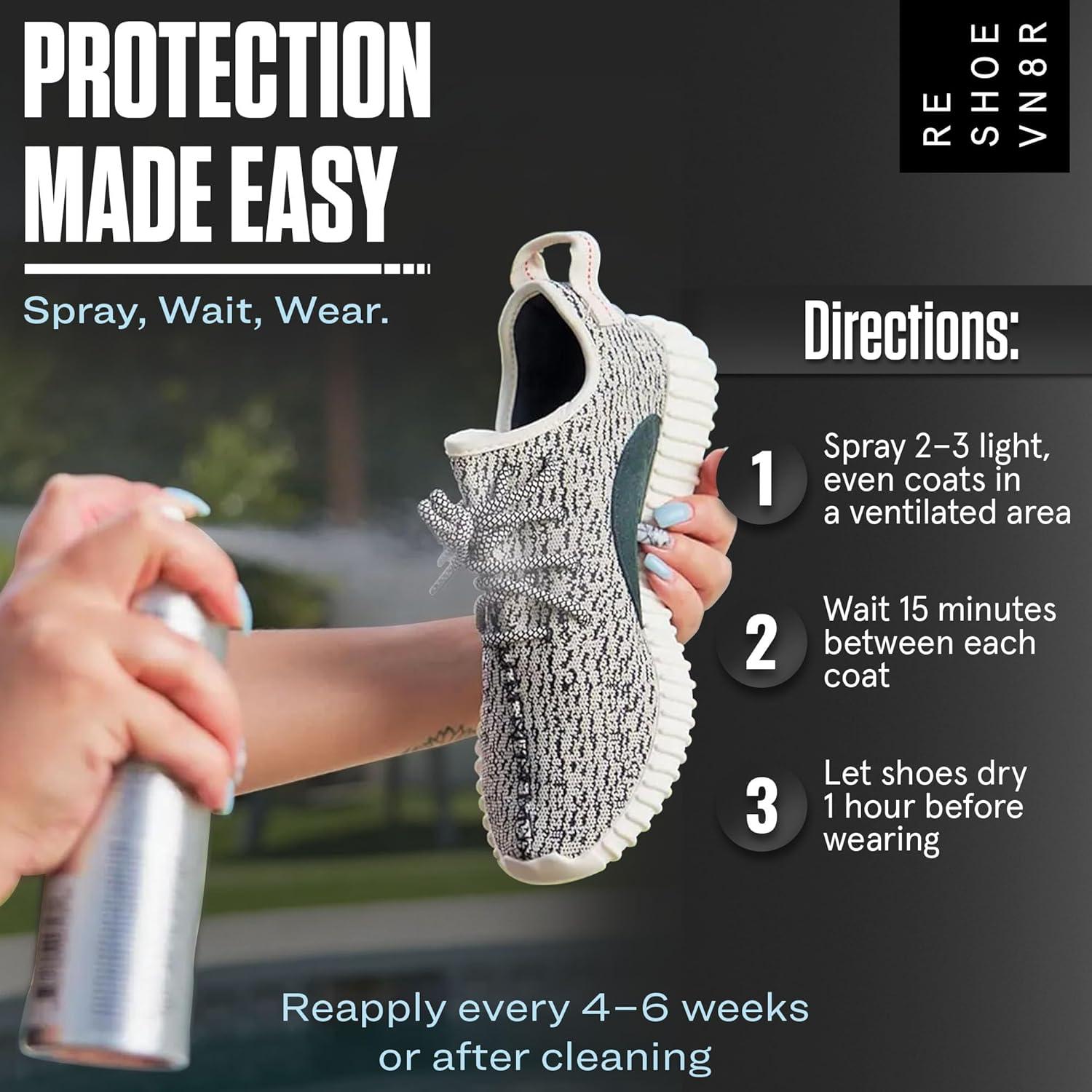 Spray Protector de Zapatos RESHOEVN8R 184ml - Impermeable y Antimancha