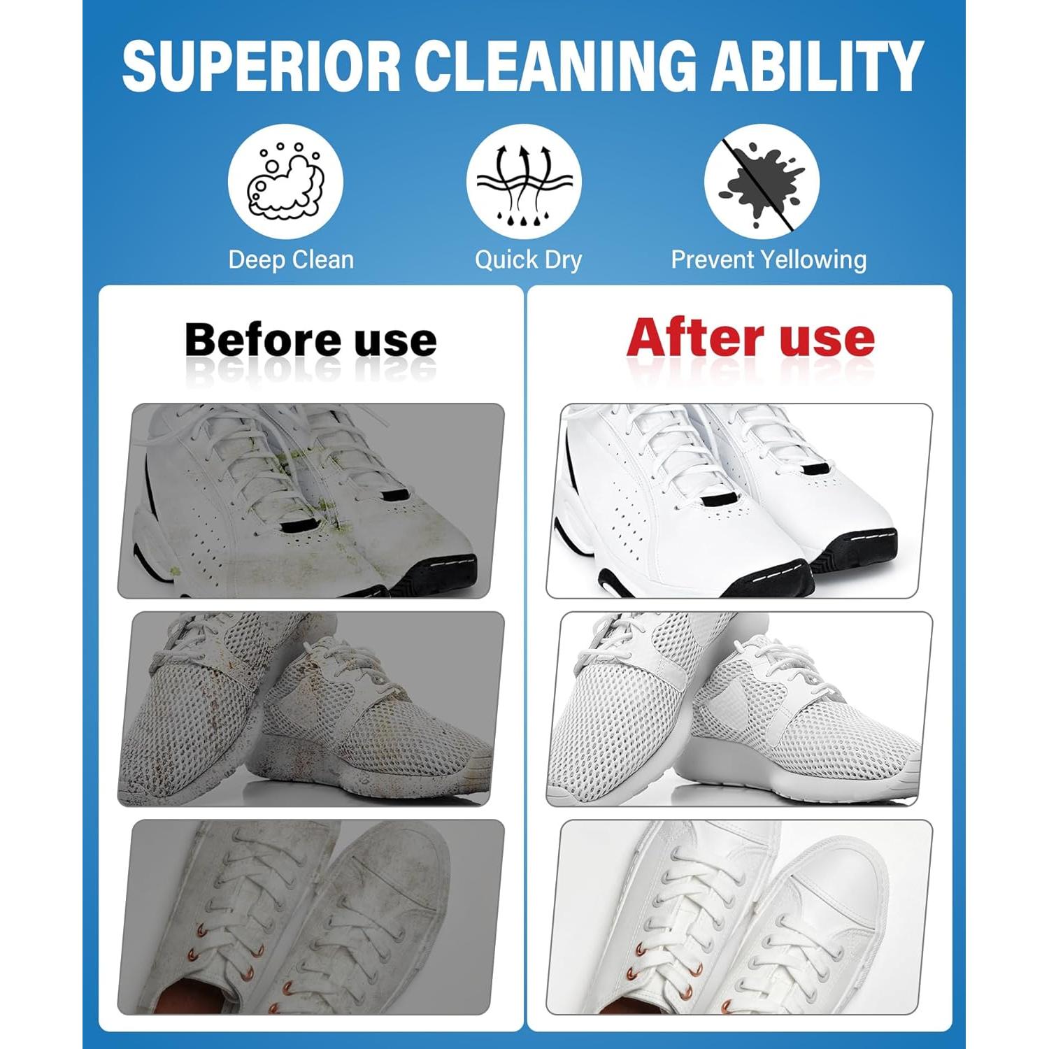 Kit Limpiador de Zapatos GleamGlee 200ml con Cepillo y Paño