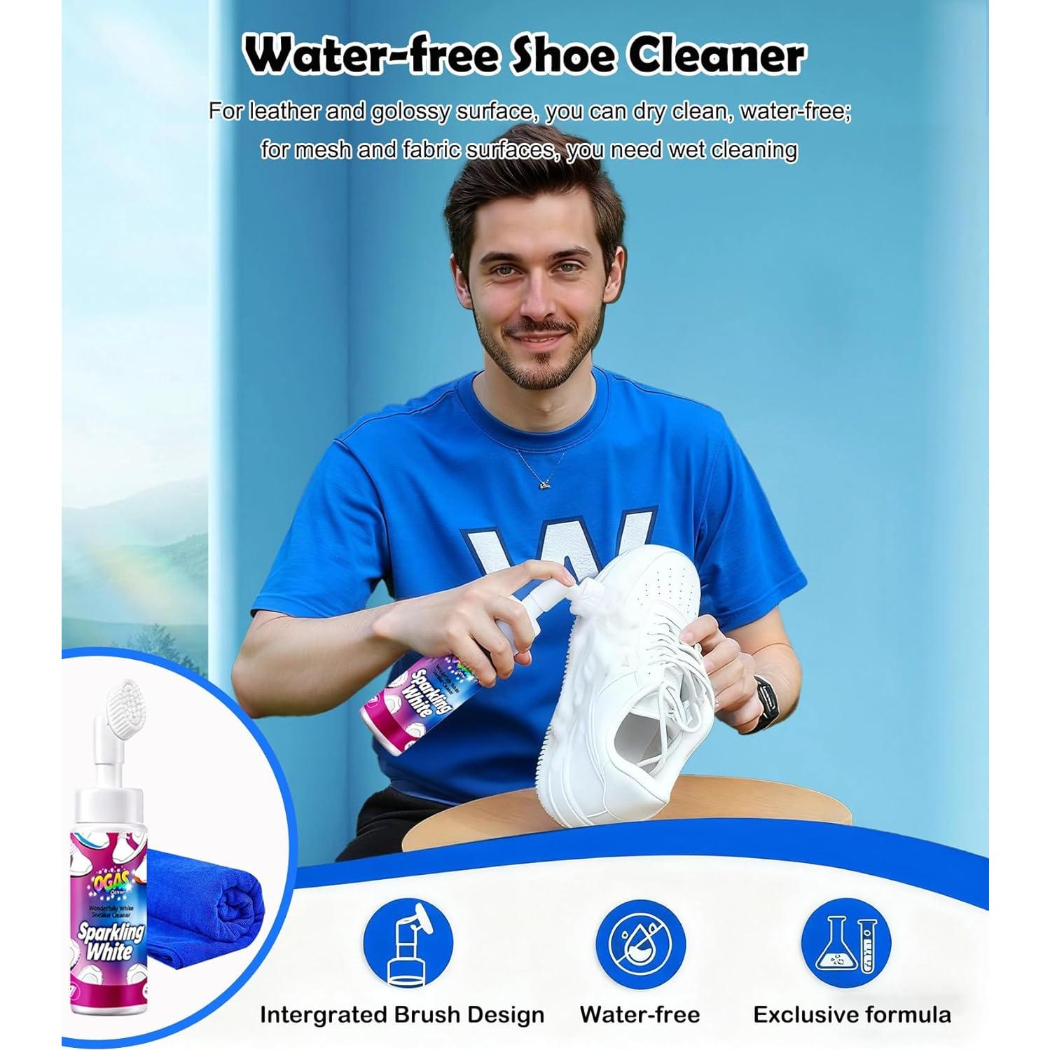 Limpiador de Zapatos Espuma 150ml - Kit de Limpieza Completo