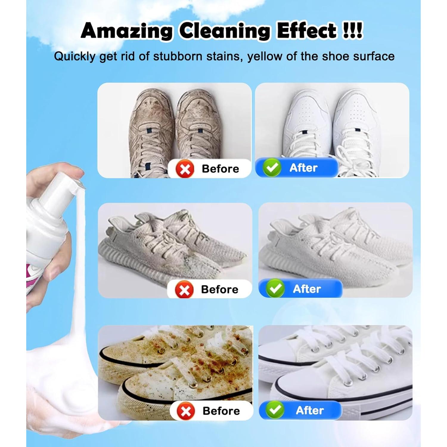 Limpiador de Zapatos Espuma 150ml - Kit de Limpieza Completo