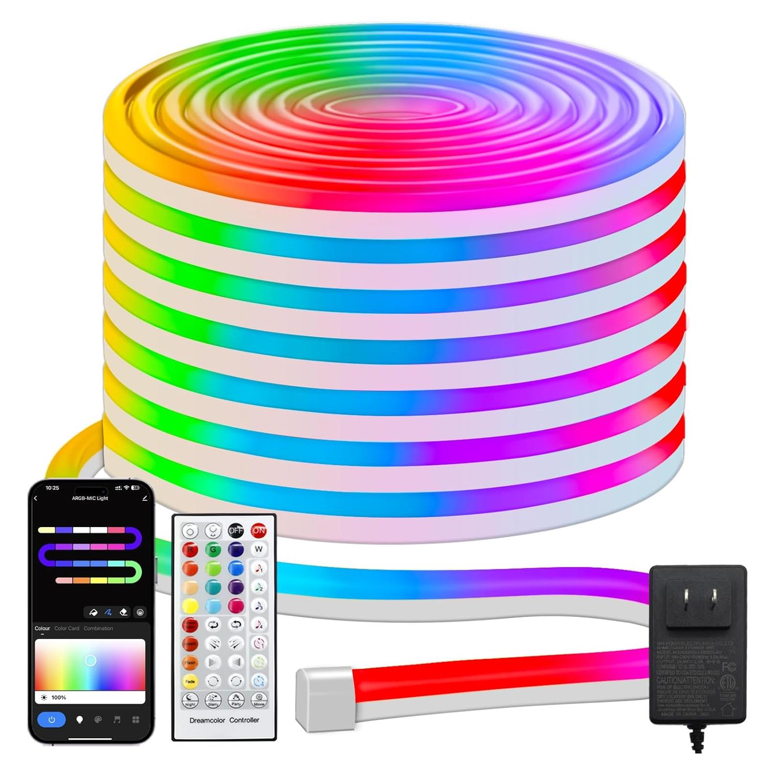 Luces de Cuerda LED Echosari RGB 10m con Control App y Música