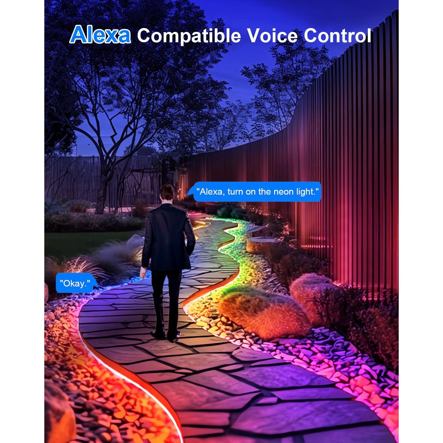 Luces de Cuerda LED Echosari RGB 10m con Control App y Música