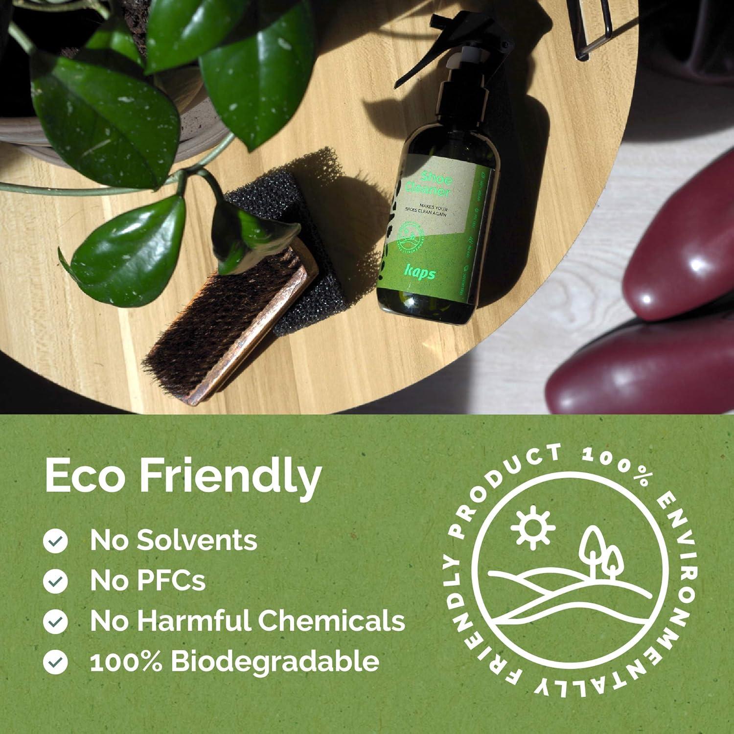 Limpiador de Zapatos Kaps 200 ml Ecológico Unisex Negro