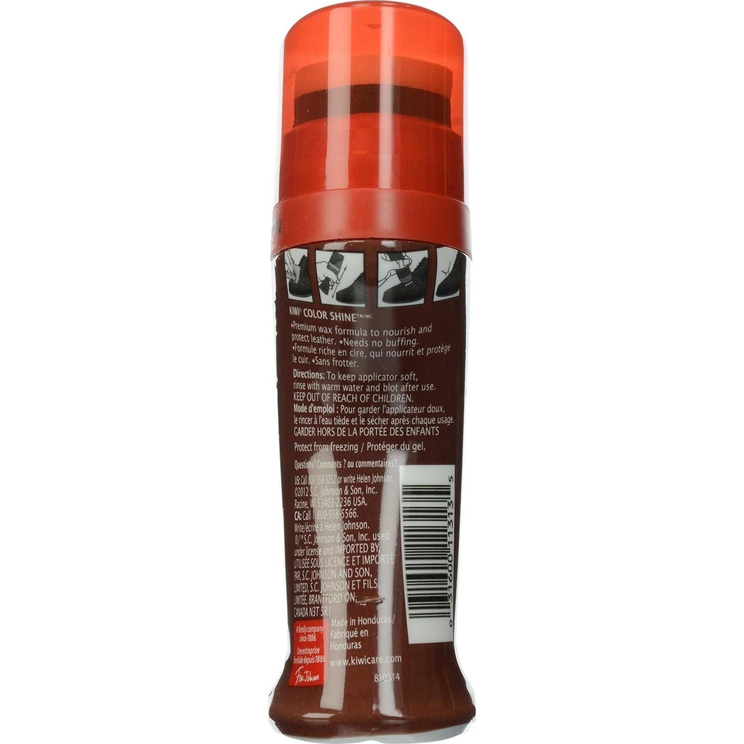 KIWI Pulidor de Zapatos Marrón 74 ml | Limpiador de Cuero