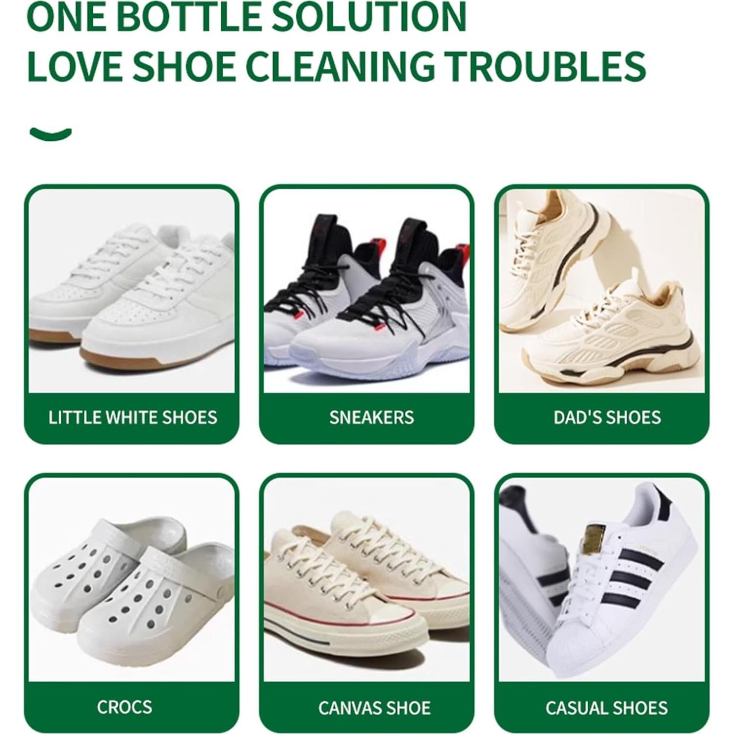 Limpiador de Zapatos Blancos Xiaoks 124 ml Sin Agua 2 en 1