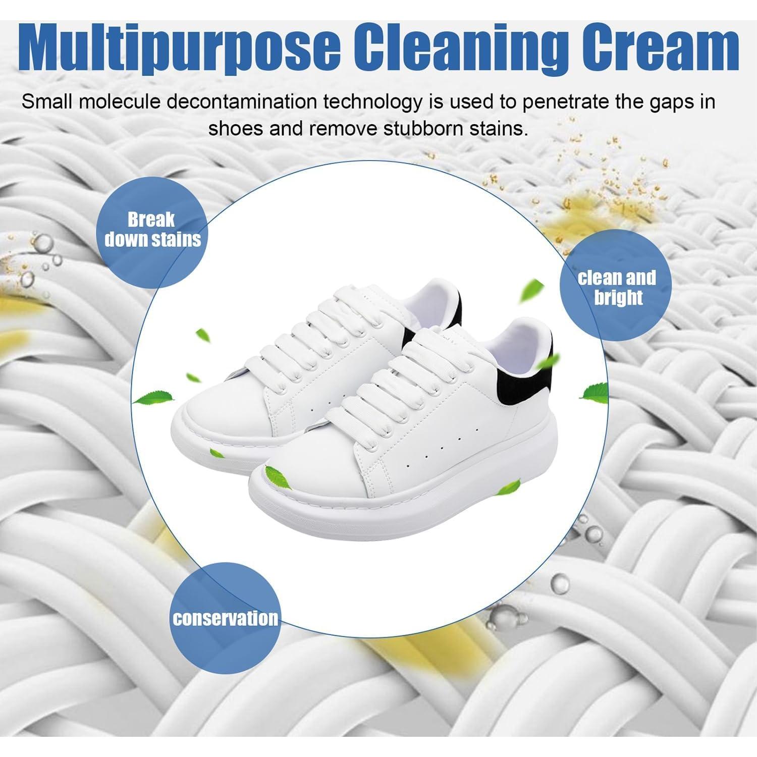 Crema Limpiadora Blanca Multifuncional para Zapatos - 2 Unidades
