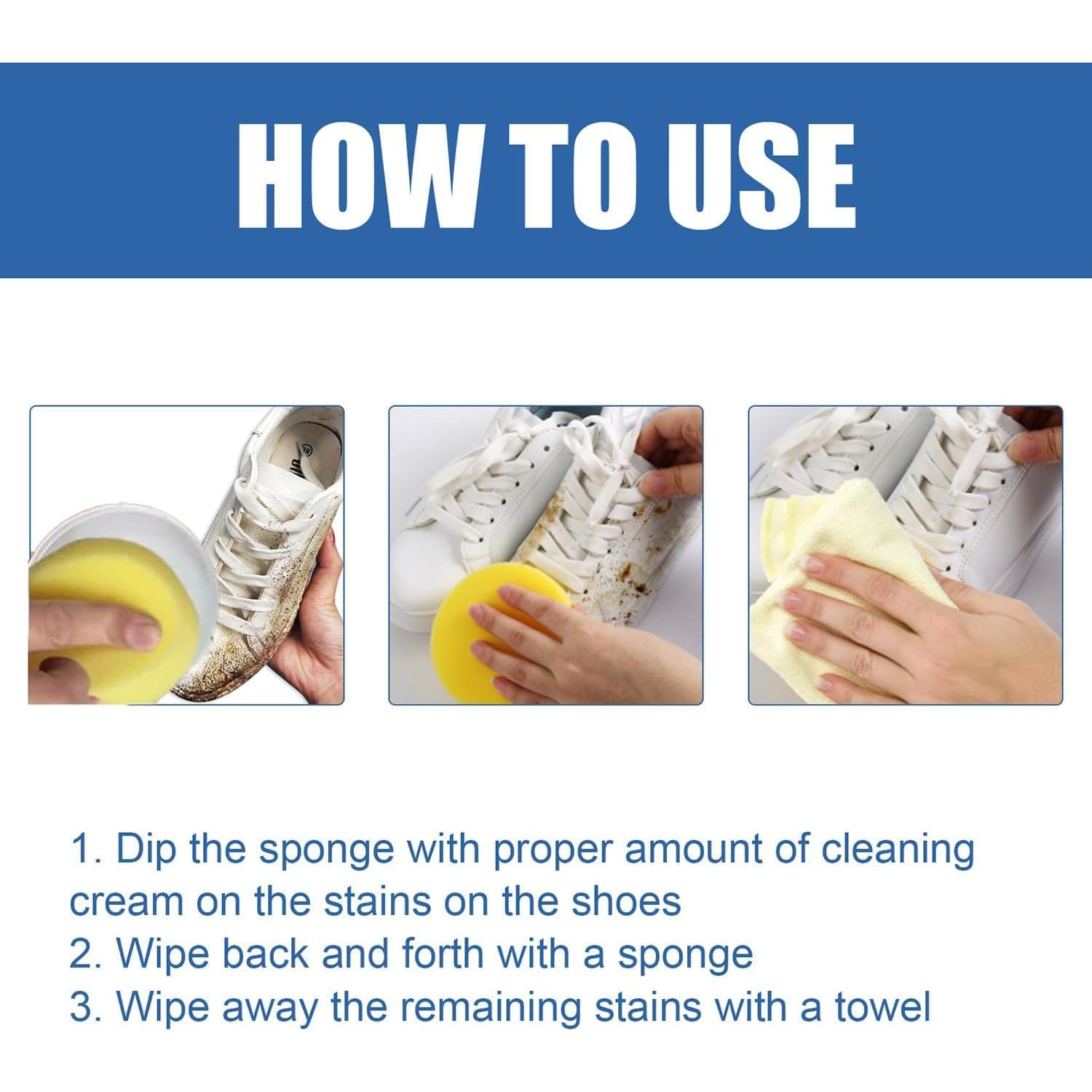 Crema Limpiadora Blanca Multifuncional para Zapatos - 2 Unidades