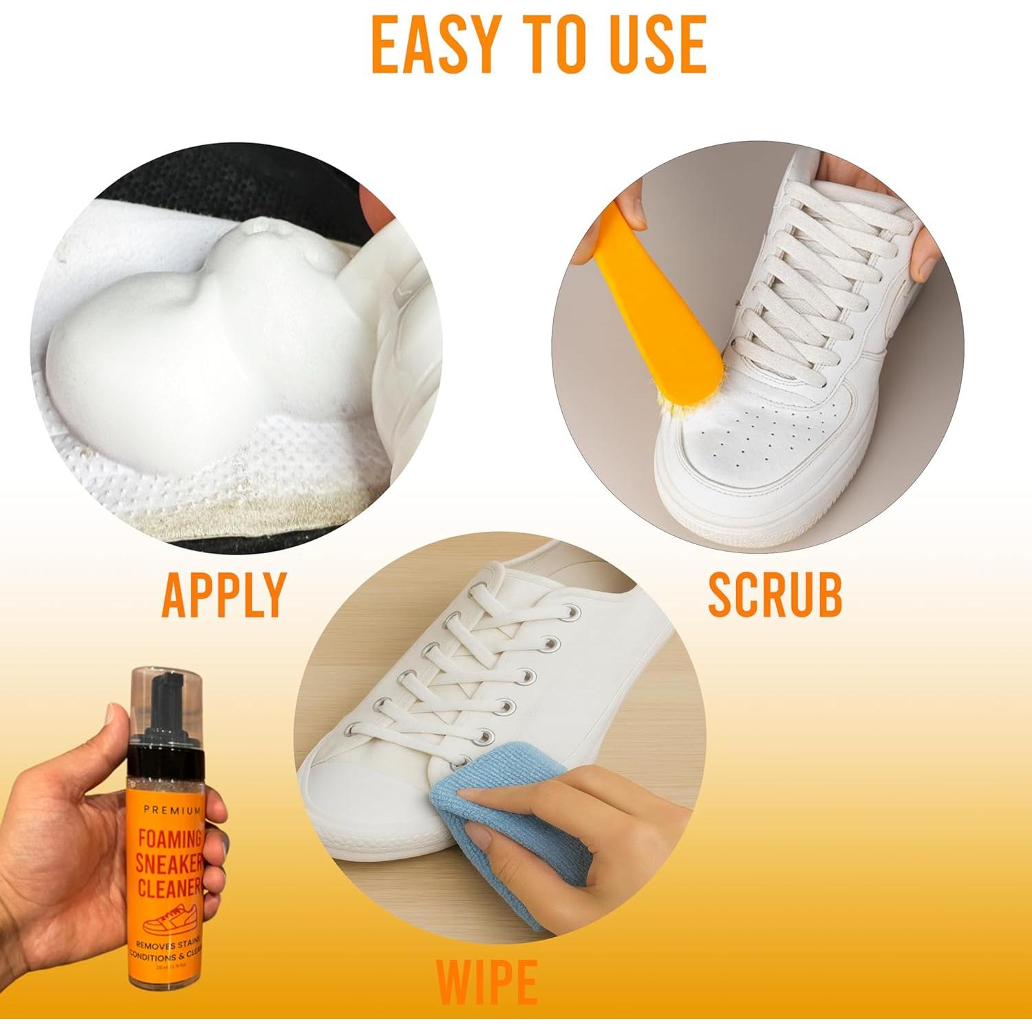 Limpiador Espumoso de Zapatos 200ml - Ecológico y Efectivo