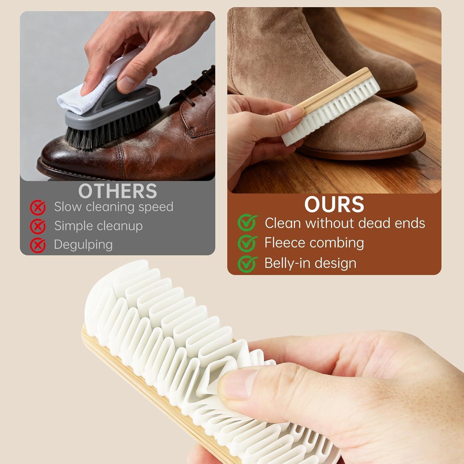 Juego de Cepillo y Borrador de Ante Tydlig - Limpieza para Zapatos y Bolsos