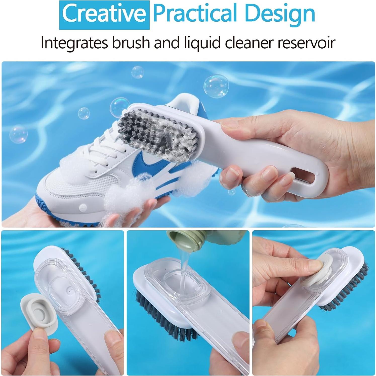 Cepillo de limpieza para zapatos SHENMENG con dispensador