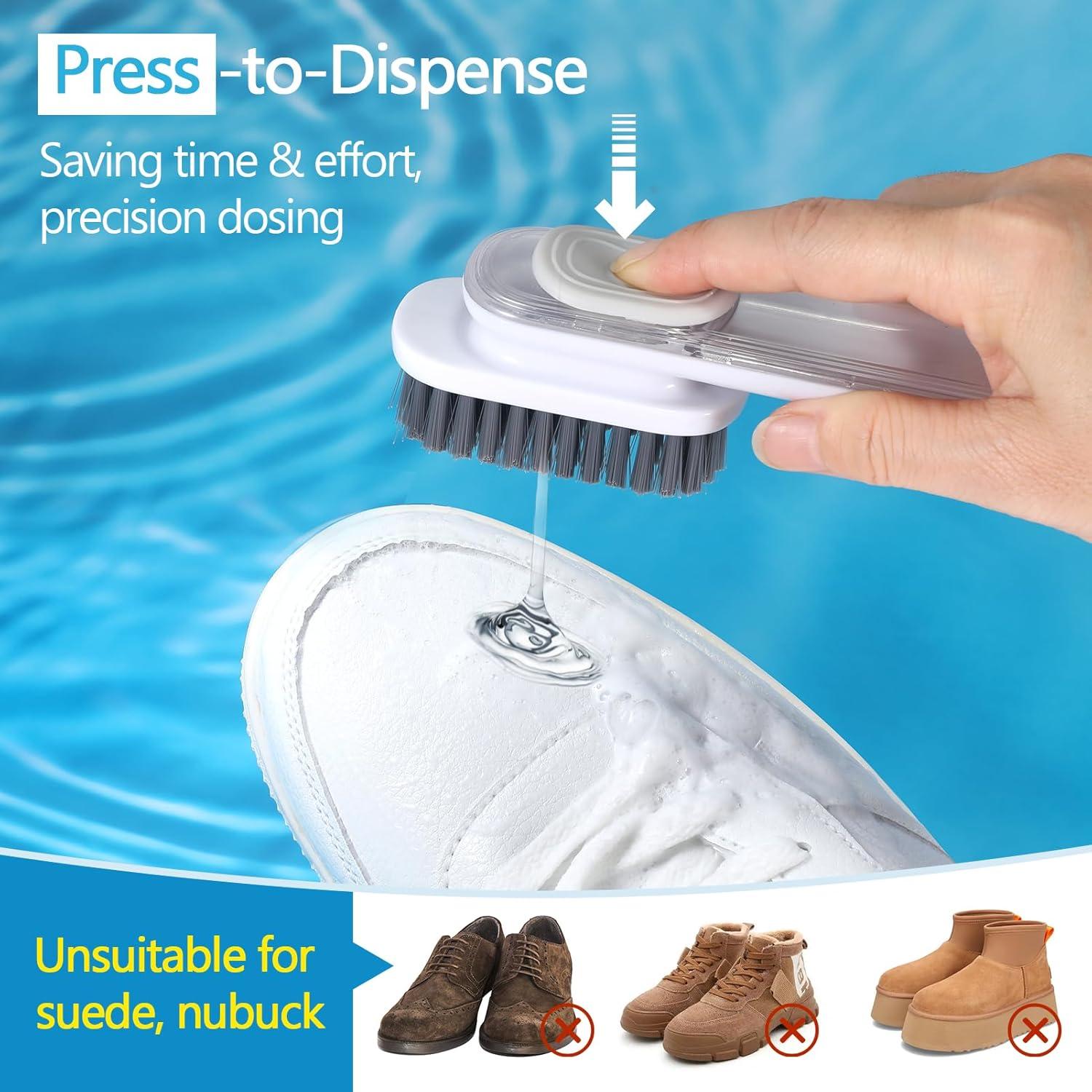 Cepillo de limpieza para zapatos SHENMENG con dispensador