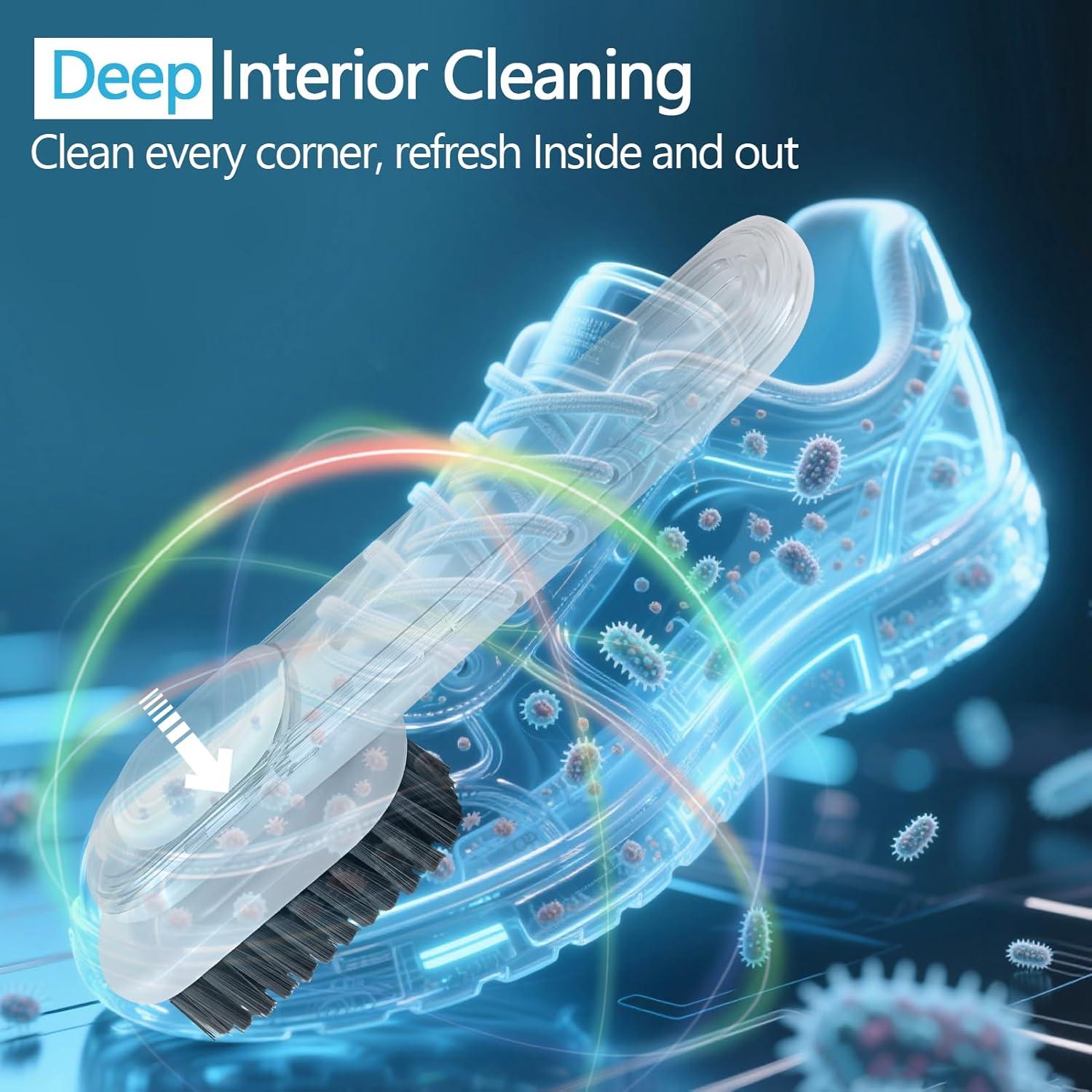 Cepillo de limpieza para zapatos SHENMENG con dispensador