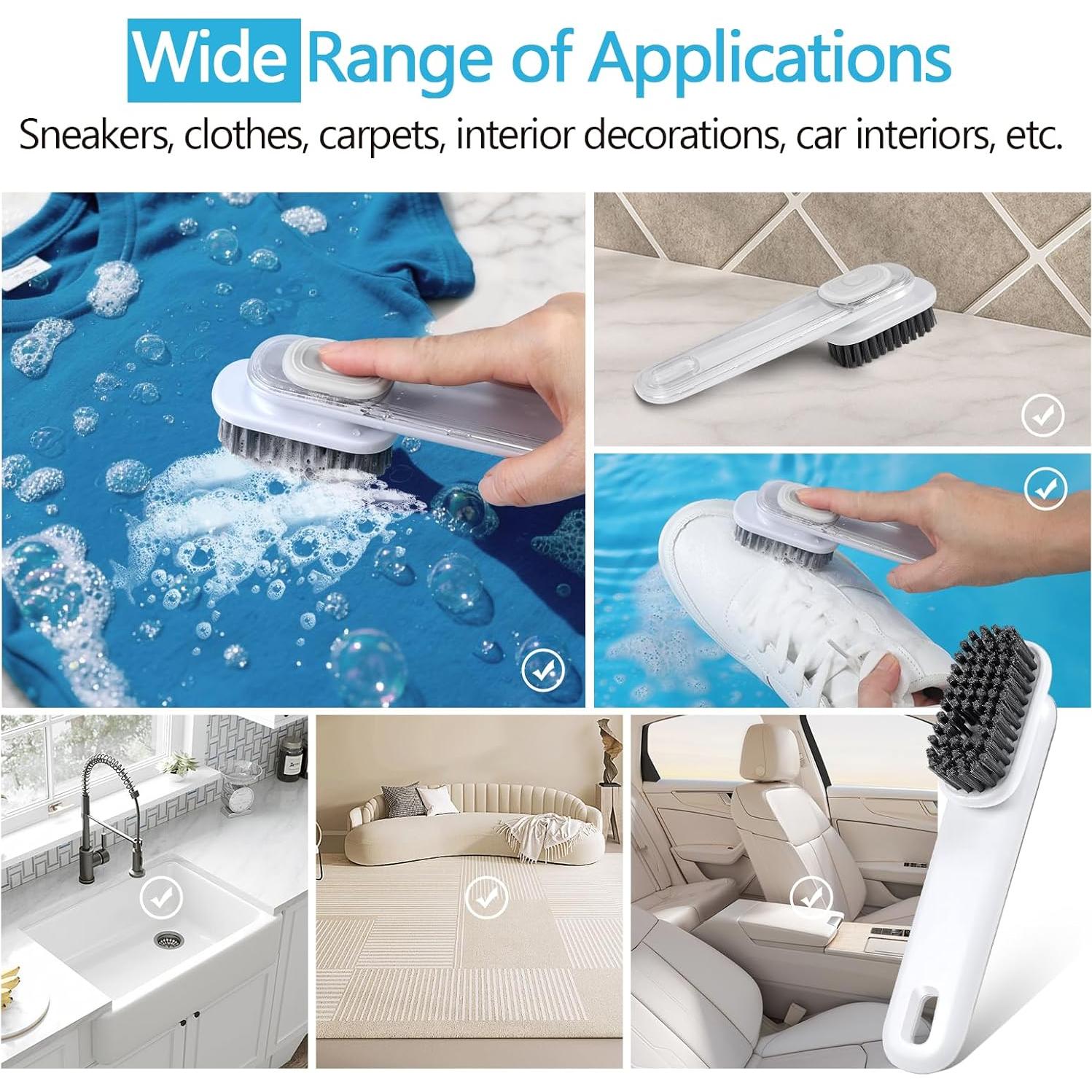 Cepillo de limpieza para zapatos SHENMENG con dispensador