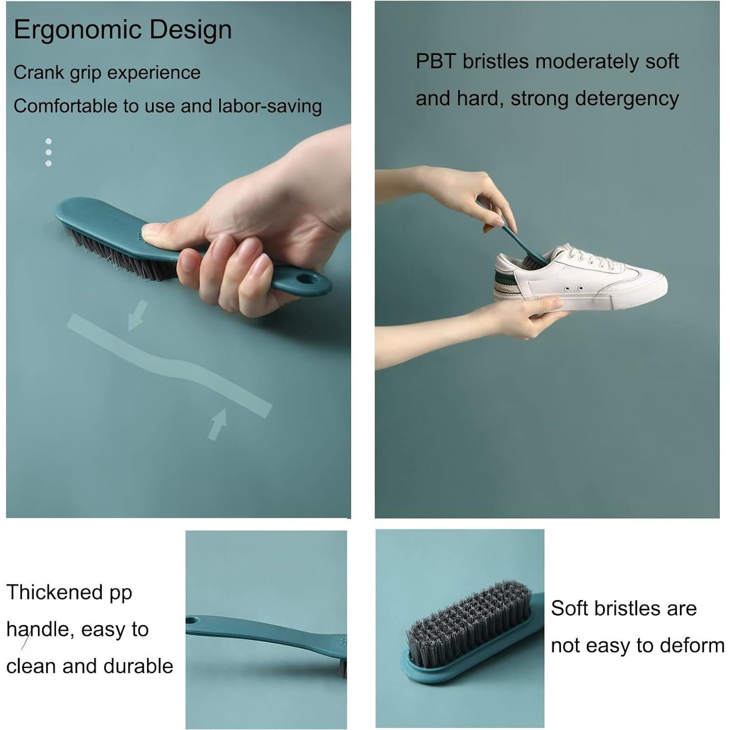 Cepillo de Limpieza Gouccpu para Zapatos y Ropa - Paquete de 2