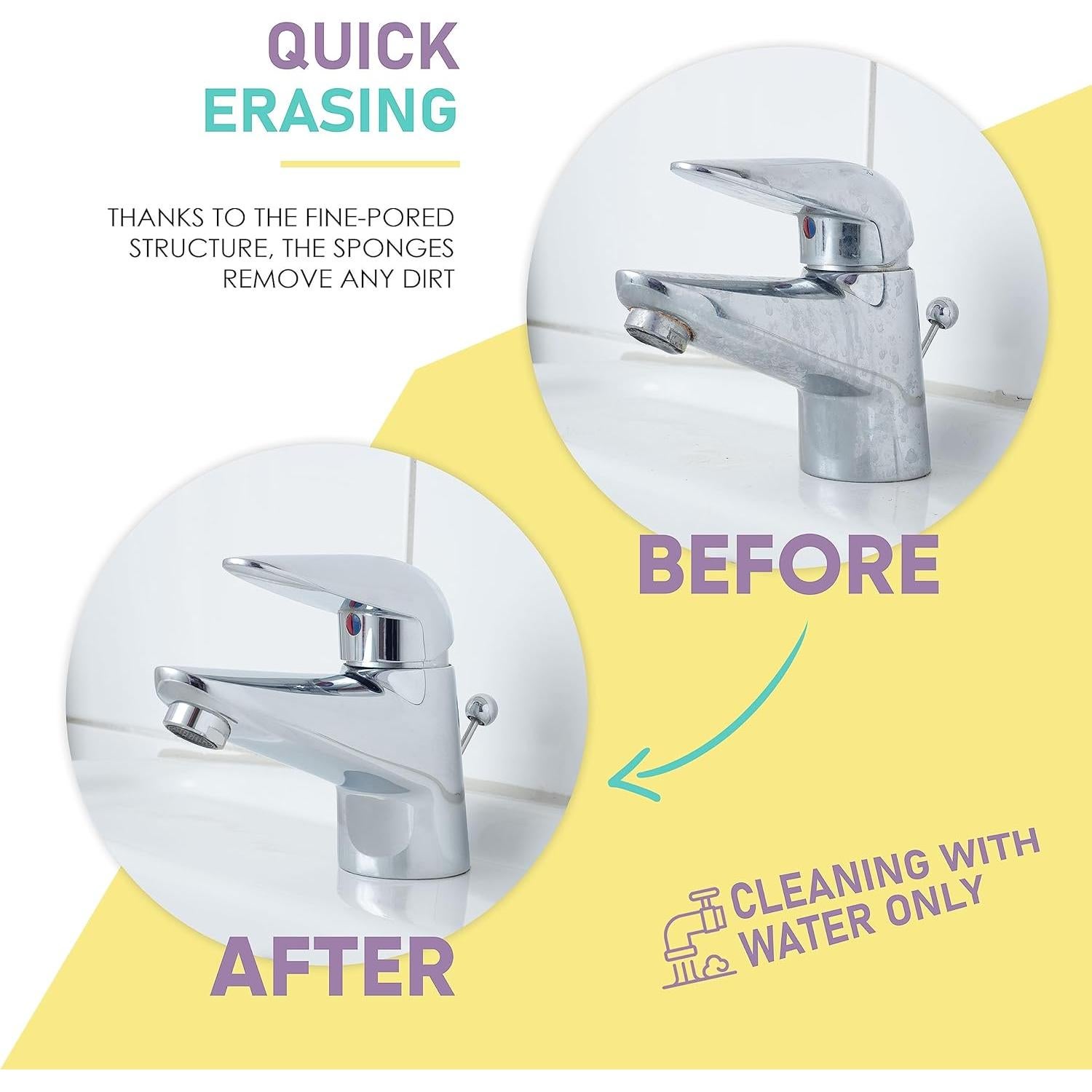 Esponja Borradora Mágica BROX - 50 Unidades - Multi Superficie