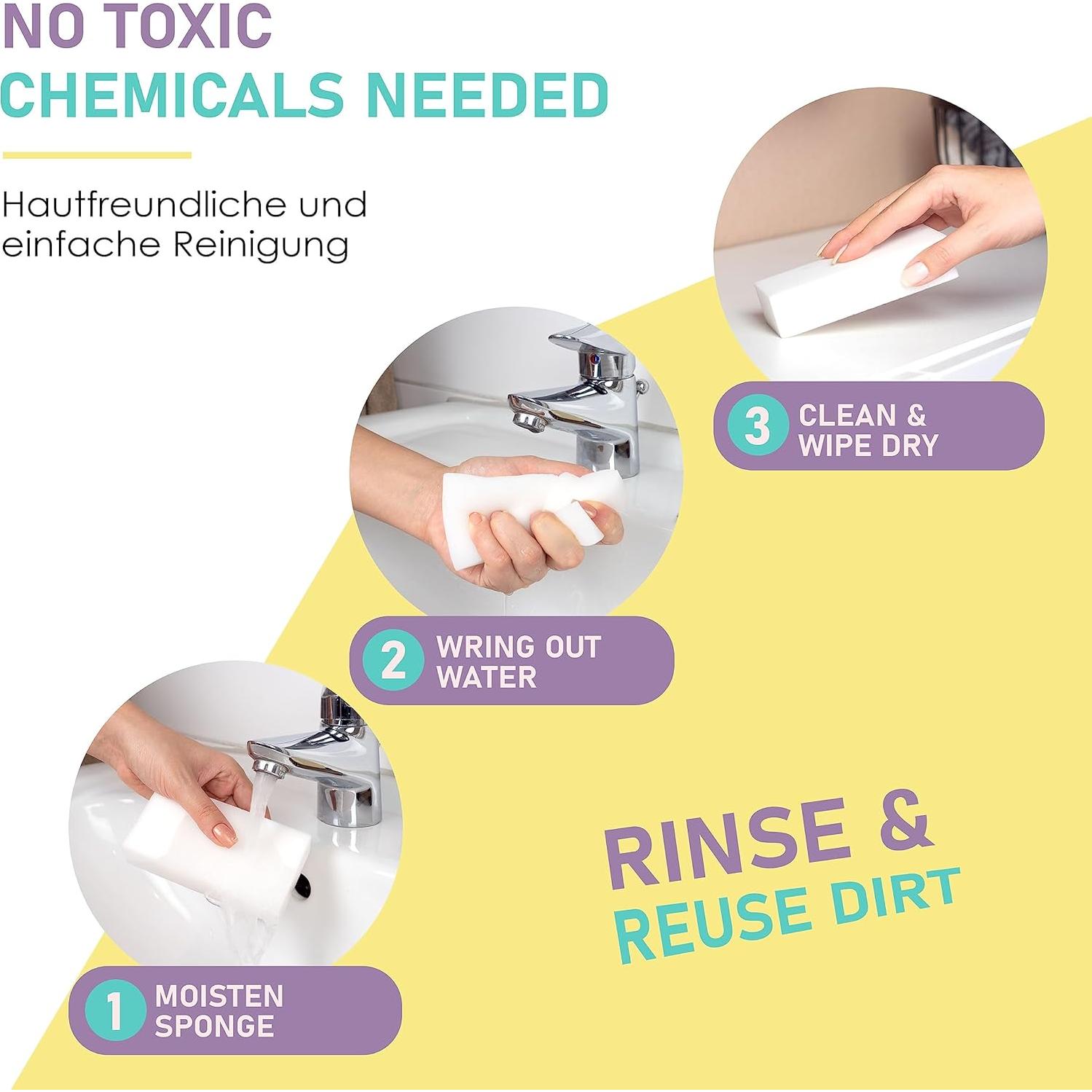 Esponja Borradora Mágica BROX - 50 Unidades - Multi Superficie