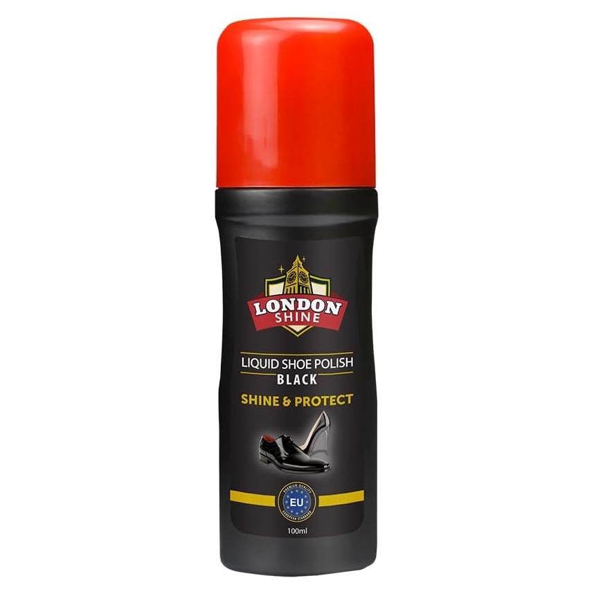 Pulimento de Zapatos Líquido Negro Brillo Instantáneo 100ml