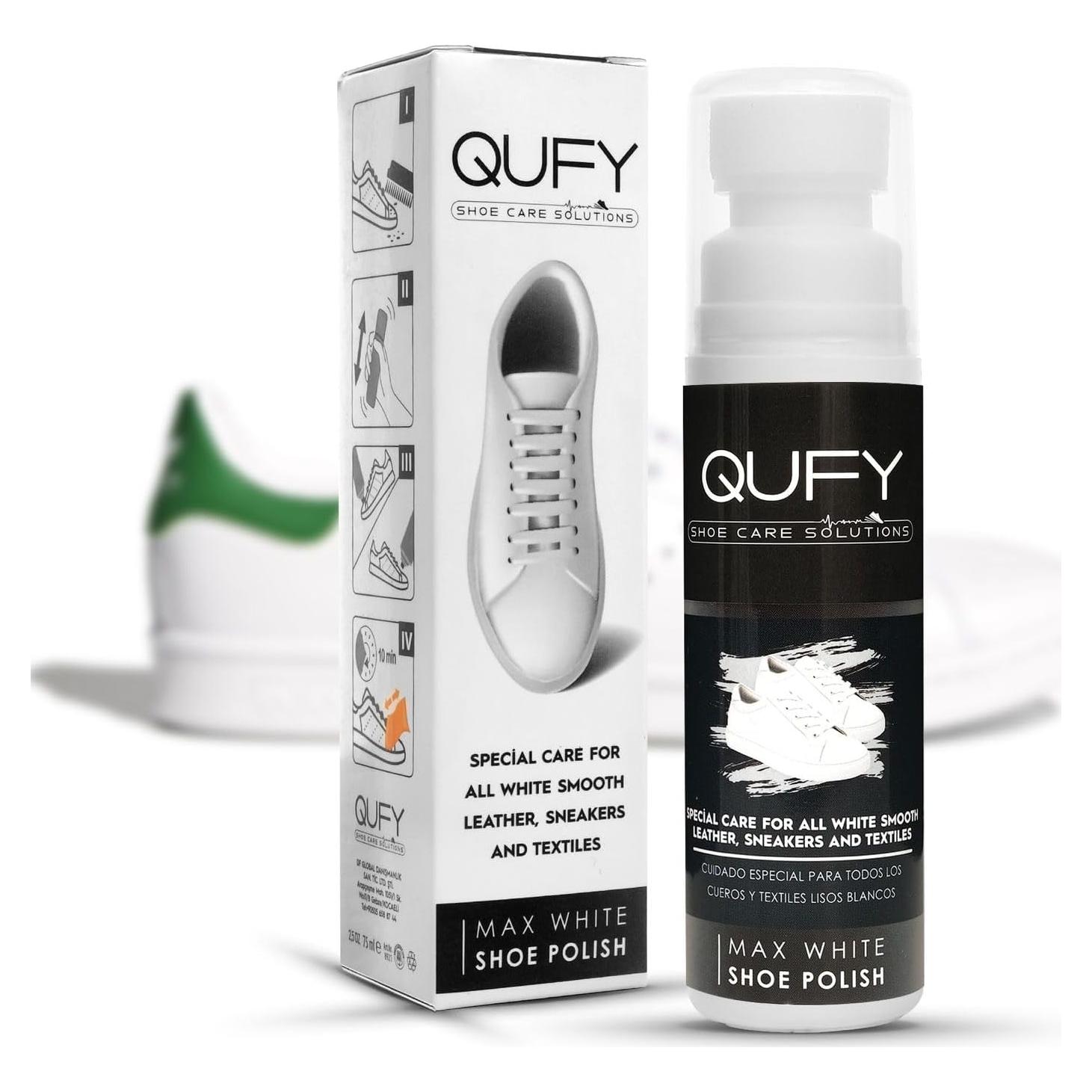 Cera Blanqueadora para Zapatos QUFY 75 ml - Cuero y Textiles