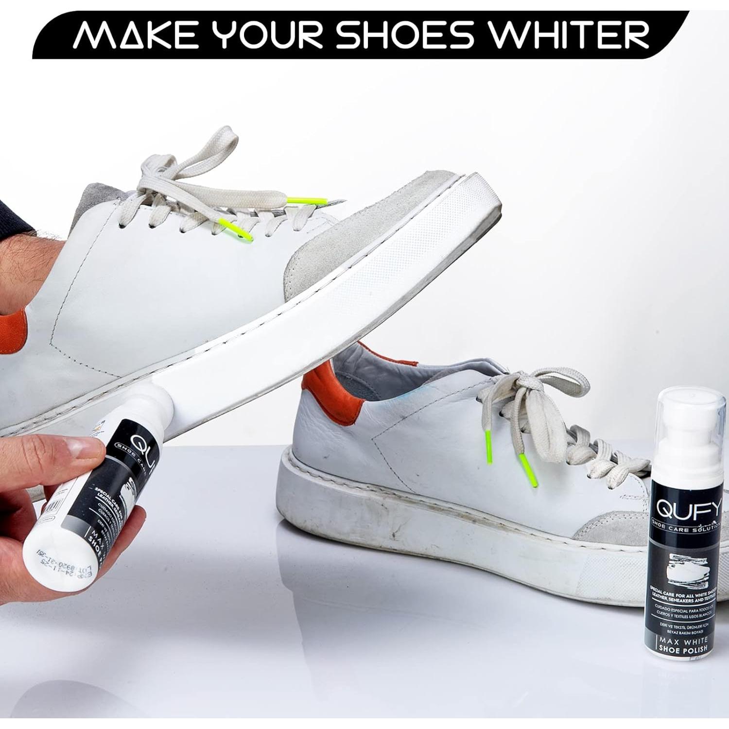 Cera Blanqueadora para Zapatos QUFY 75 ml - Cuero y Textiles