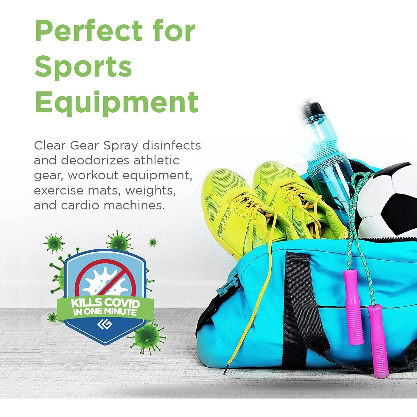 Desinfectante Clear Gear 3.78L para Equipos Deportivos y Gimnasios