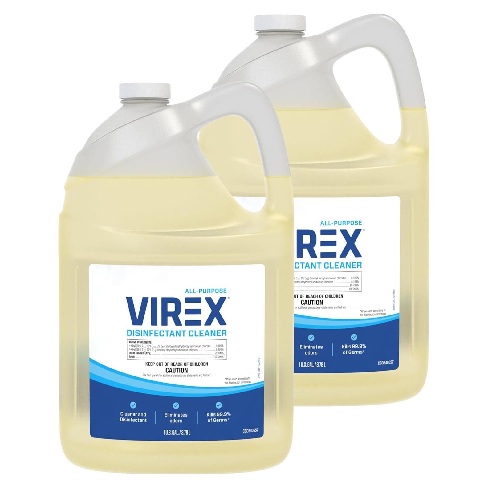 VIREX Limpiador Desinfectante Multiusos 3.78L - Aroma Limón