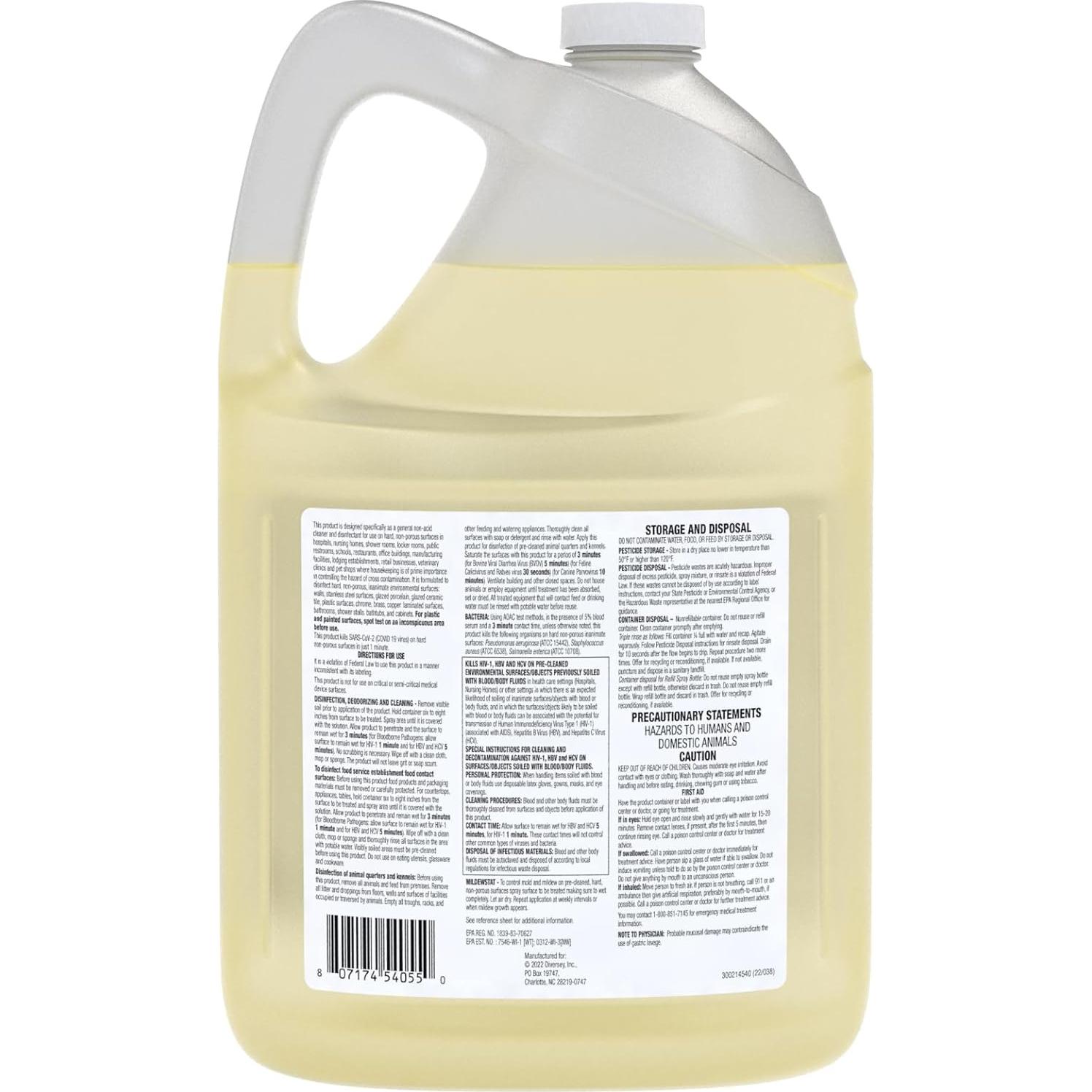 VIREX Limpiador Desinfectante Multiusos 3.78L - Aroma Limón