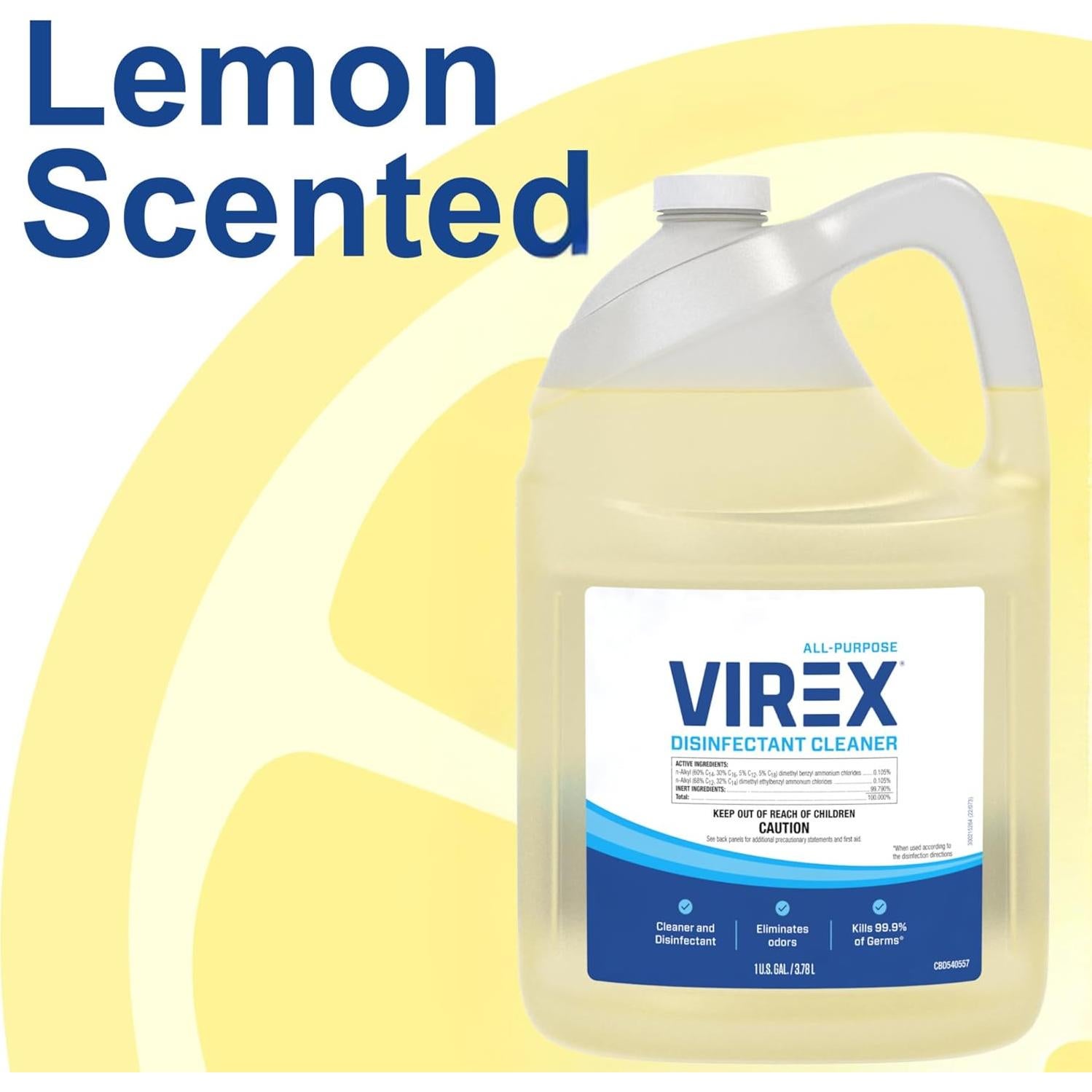 VIREX Limpiador Desinfectante Multiusos 3.78L - Aroma Limón