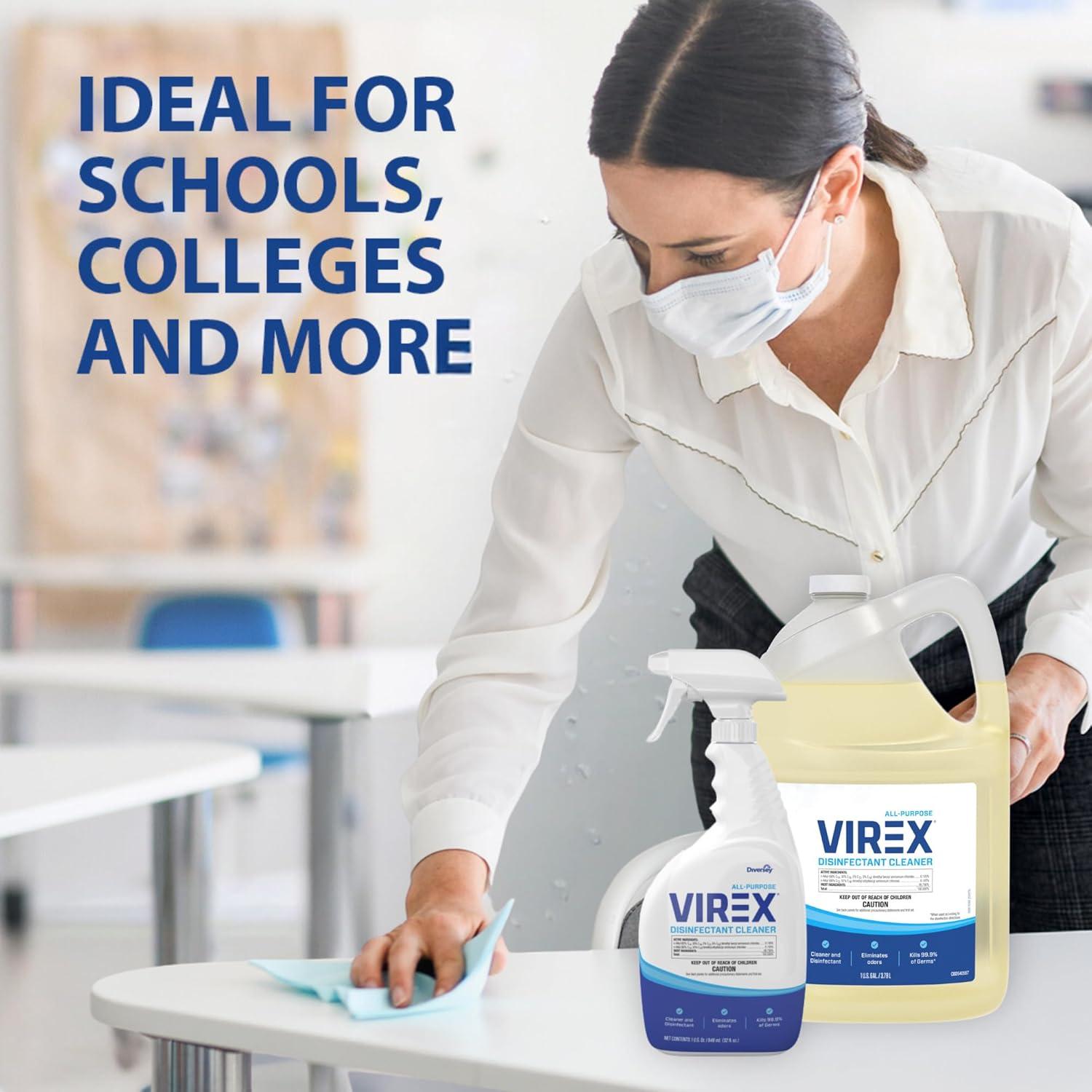 VIREX Limpiador Desinfectante Multiusos 3.78L - Aroma Limón