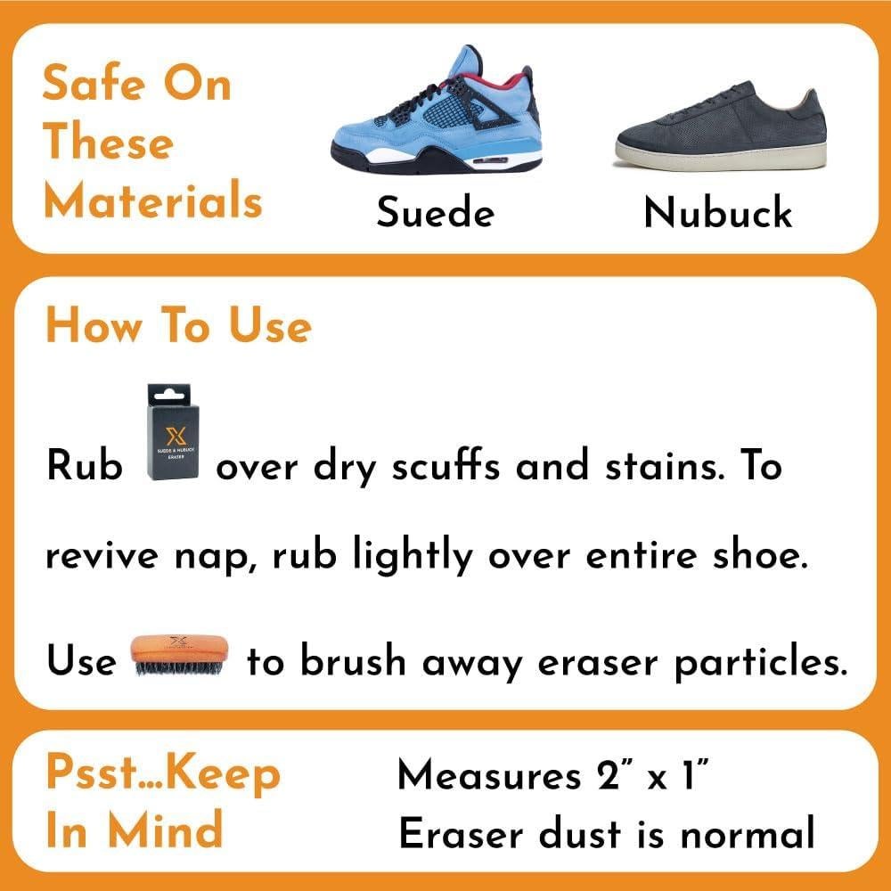 Borrador de Suede y Nubuck FootFitter - Limpiador de Zapatillas