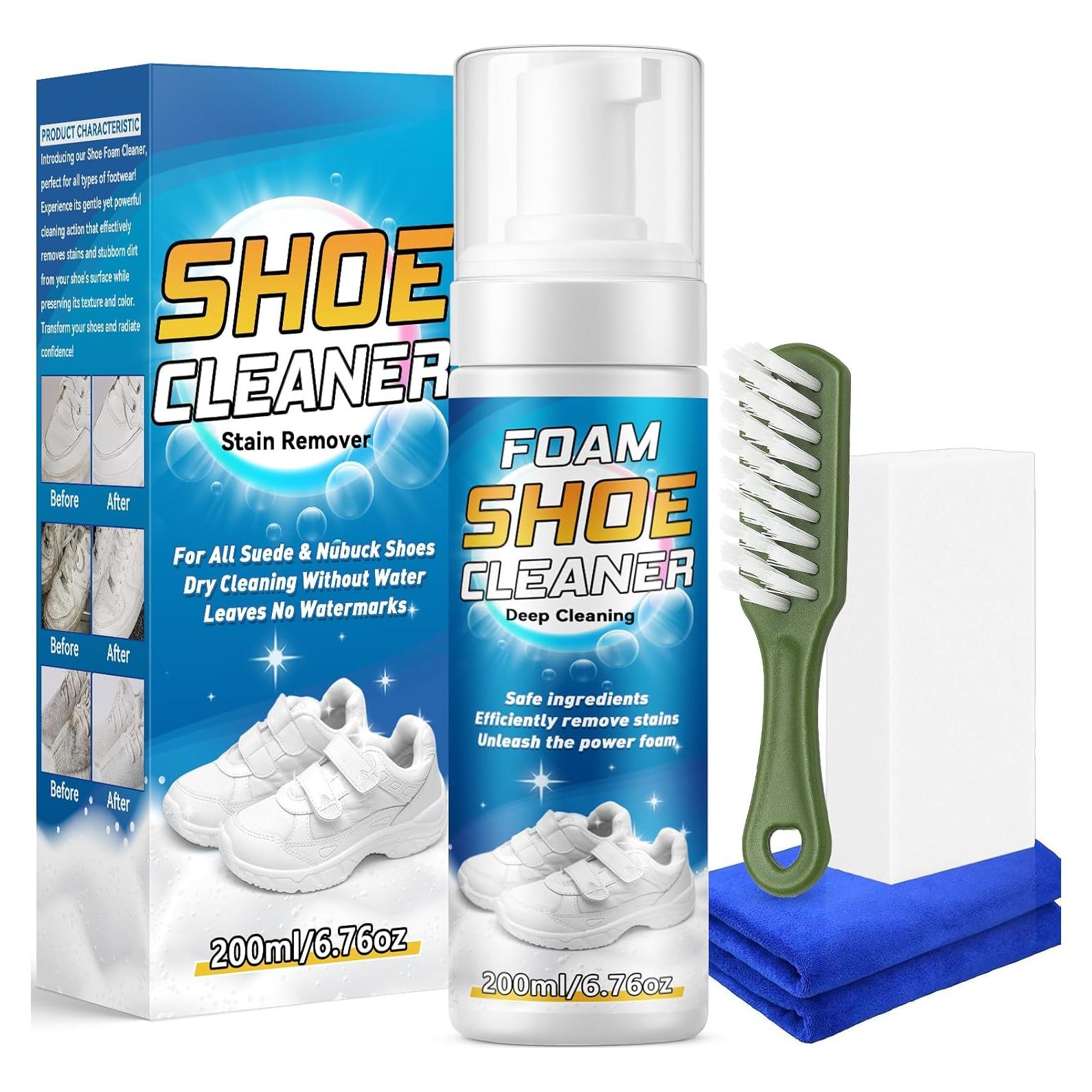 Limpiador de Zapatos Vereclue 200ml - Kit Completo 4 en 1