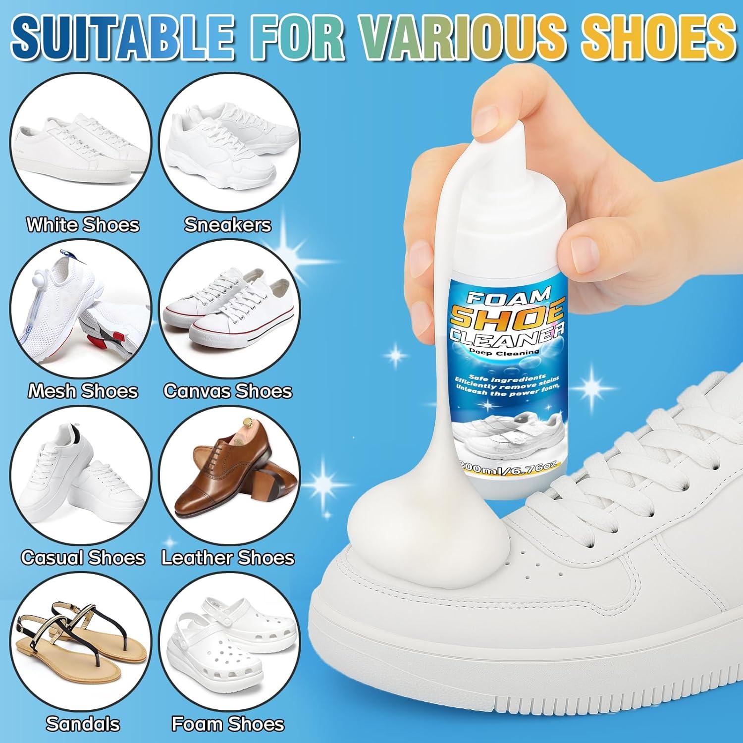 Limpiador de Zapatos Vereclue 200ml - Kit Completo 4 en 1