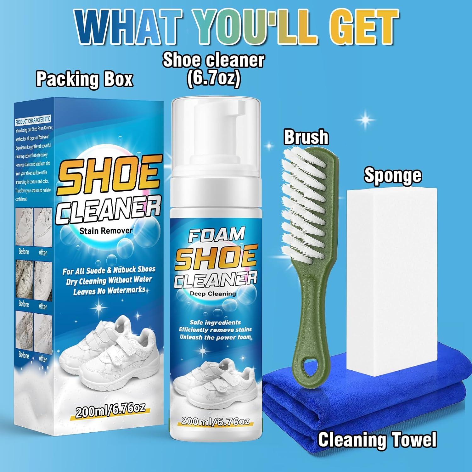 Limpiador de Zapatos Vereclue 200ml - Kit Completo 4 en 1