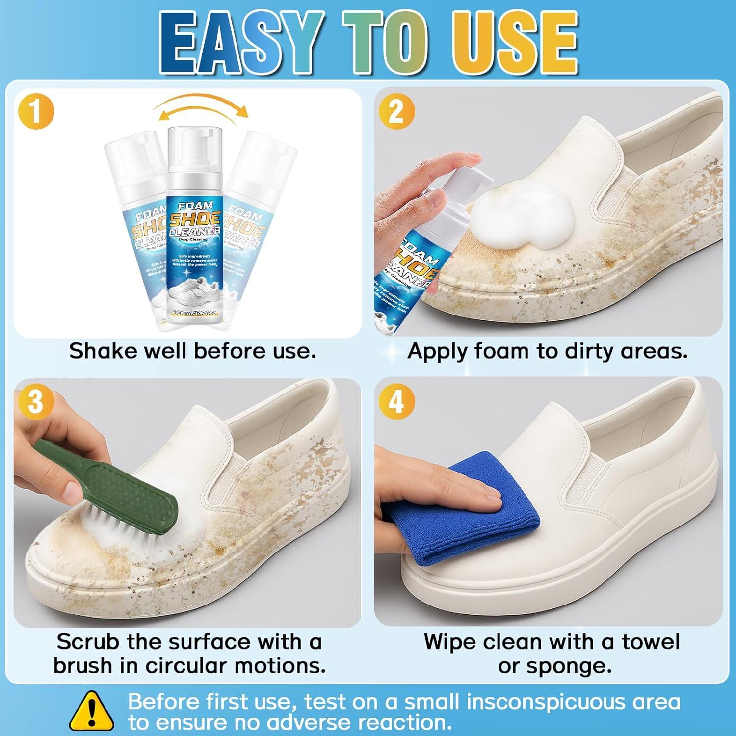 Limpiador de Zapatos Vereclue 200ml - Kit Completo 4 en 1