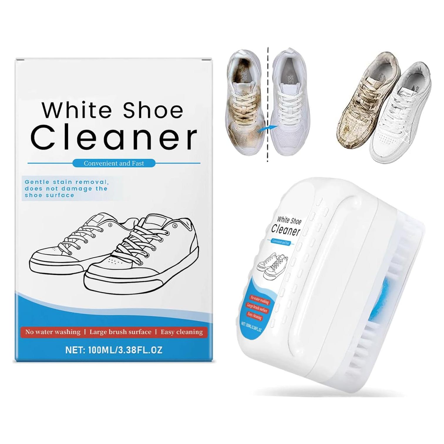 Kit Limpiador de Zapatos 100ML Sin Agua con Cepillo Ancho