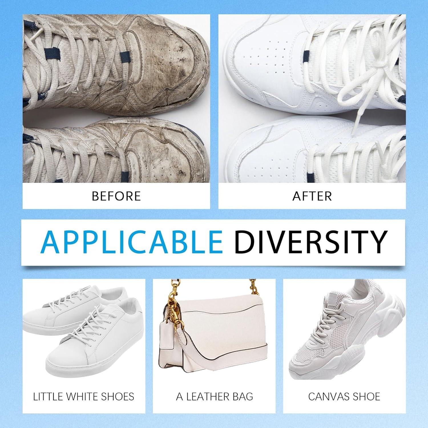 Kit Limpiador de Zapatos 100ML Sin Agua con Cepillo Ancho