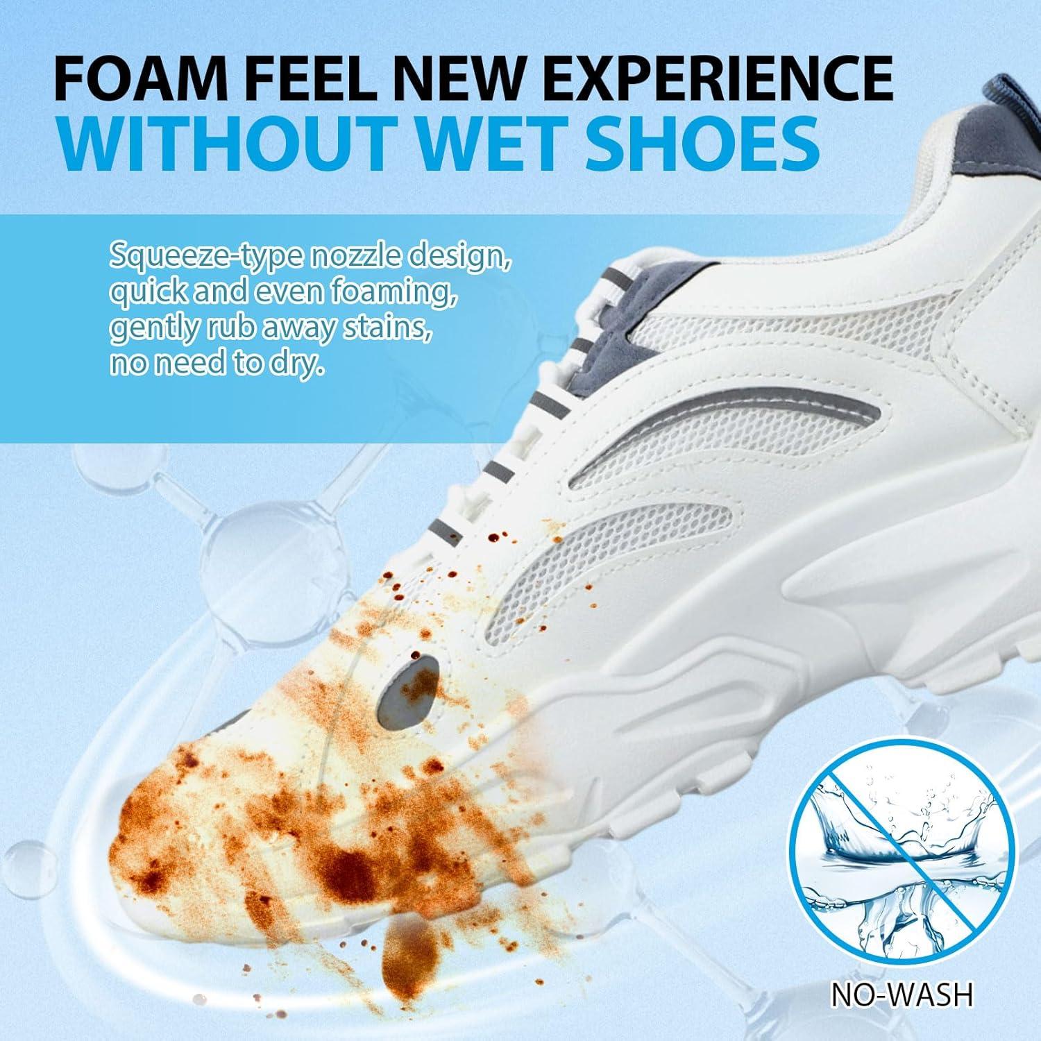 Kit Limpiador de Zapatos 100ML Sin Agua con Cepillo Ancho